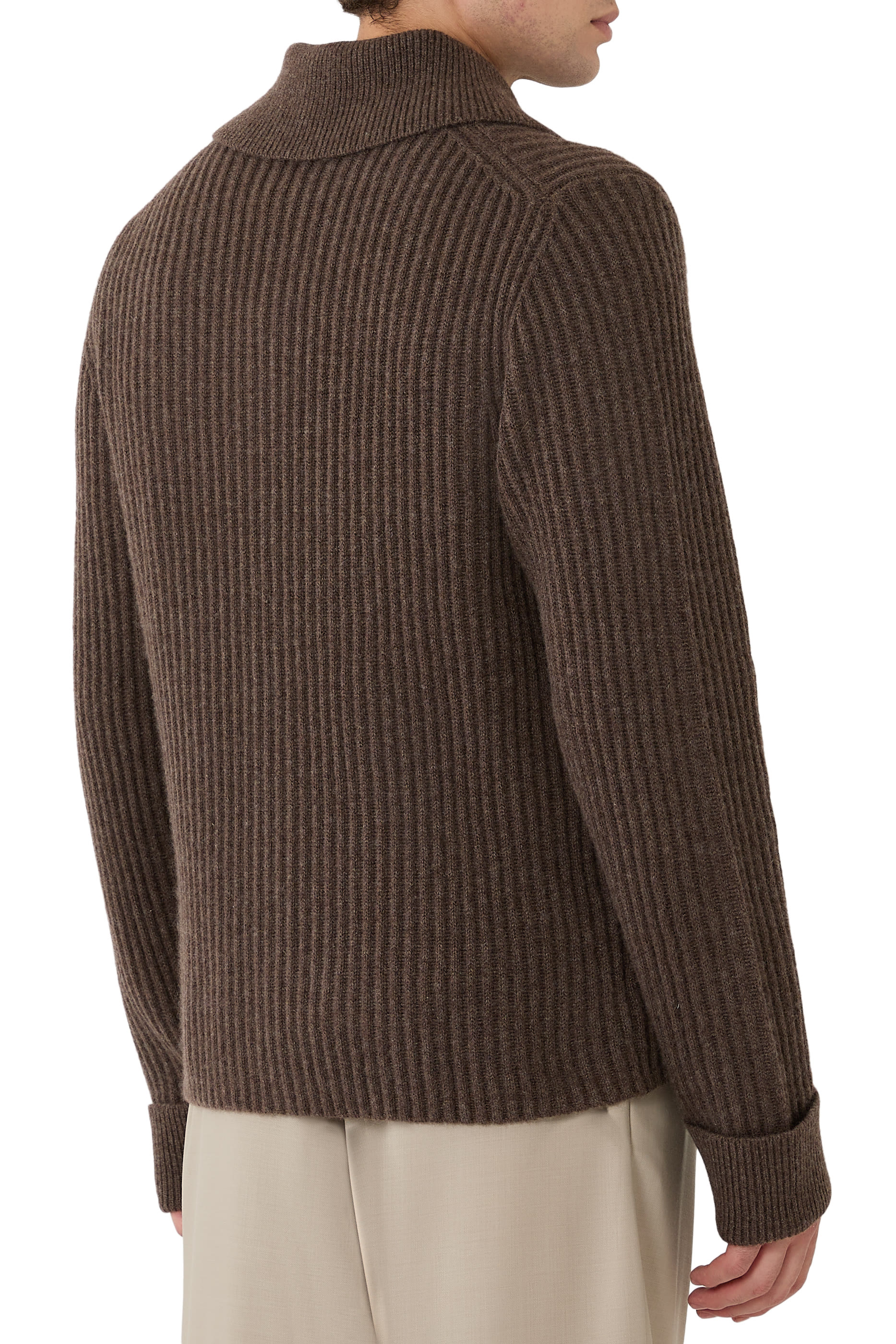 Geoff Cashmere Zip Up Jacket