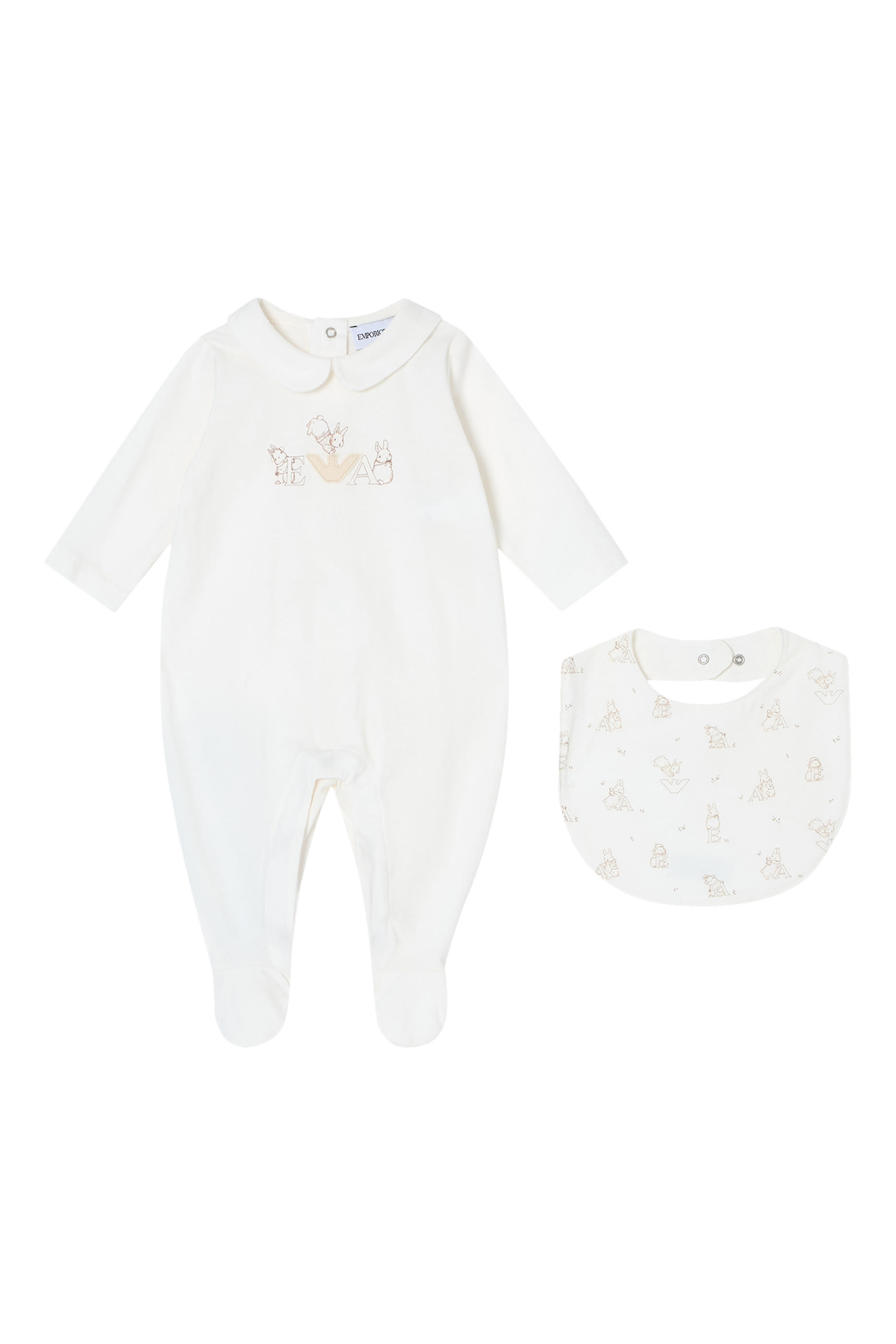 Kids  Funny Winter Onesie and Bib Set