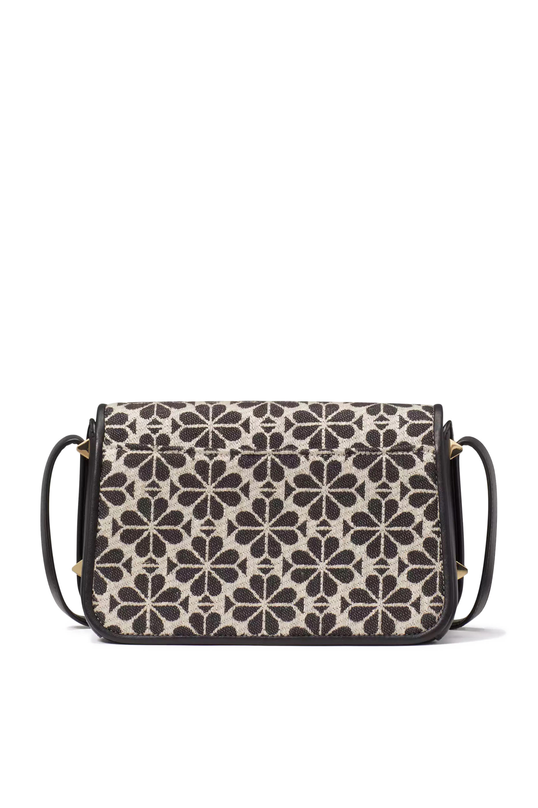 Spade Flower Jacquard Small Flap Crossbody Bag
