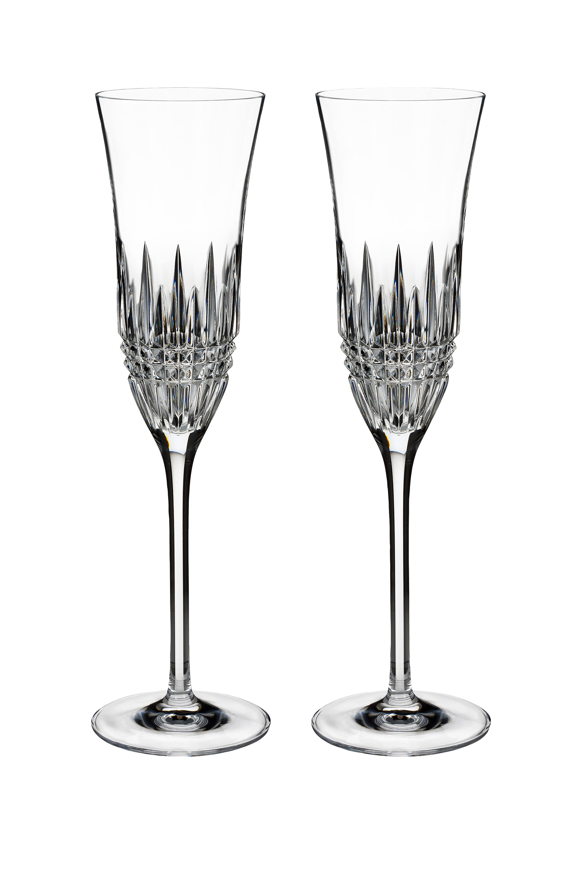 Lismore Diamond Essence Flute, Set of 2