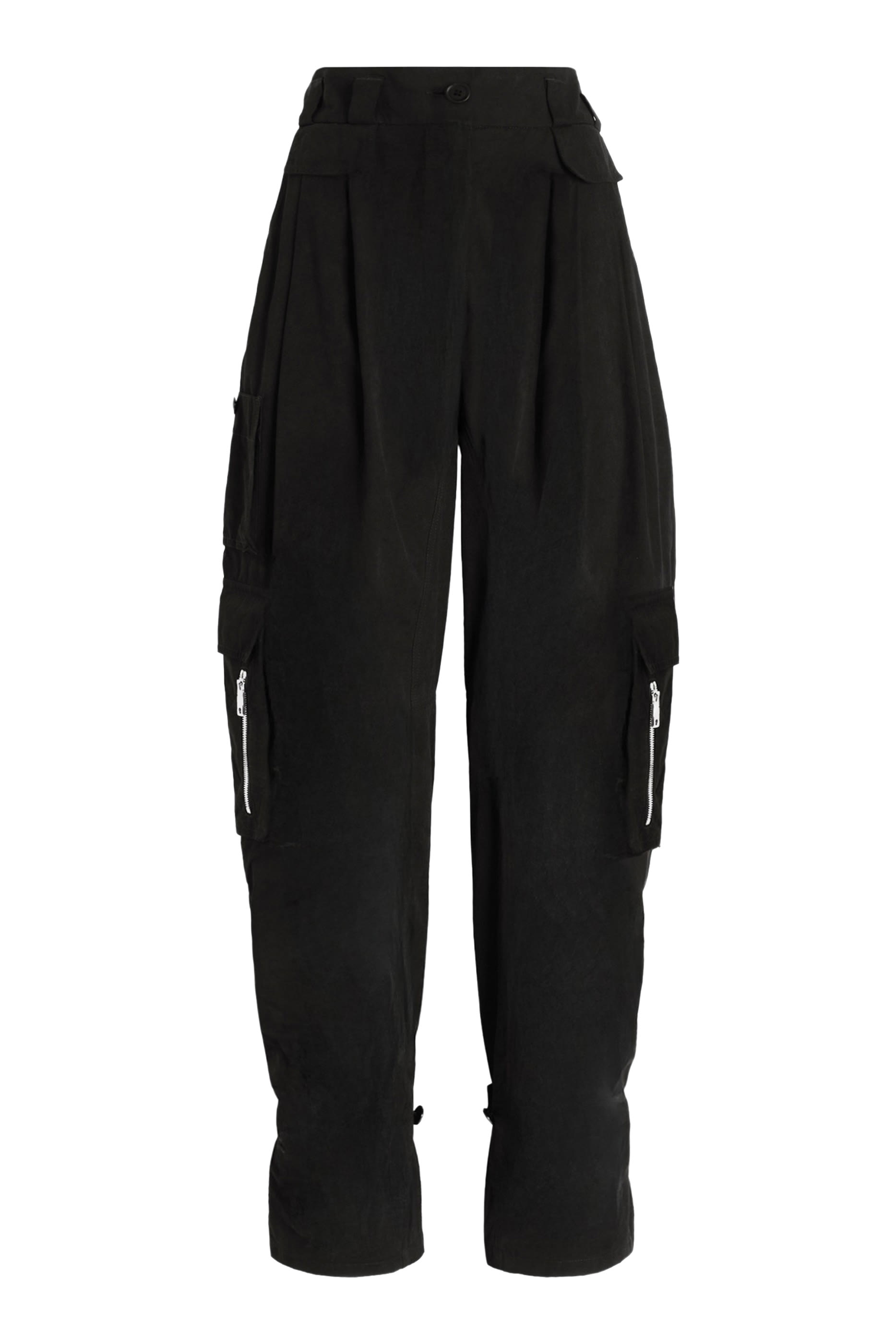 Waxed Faille Cargo Pants