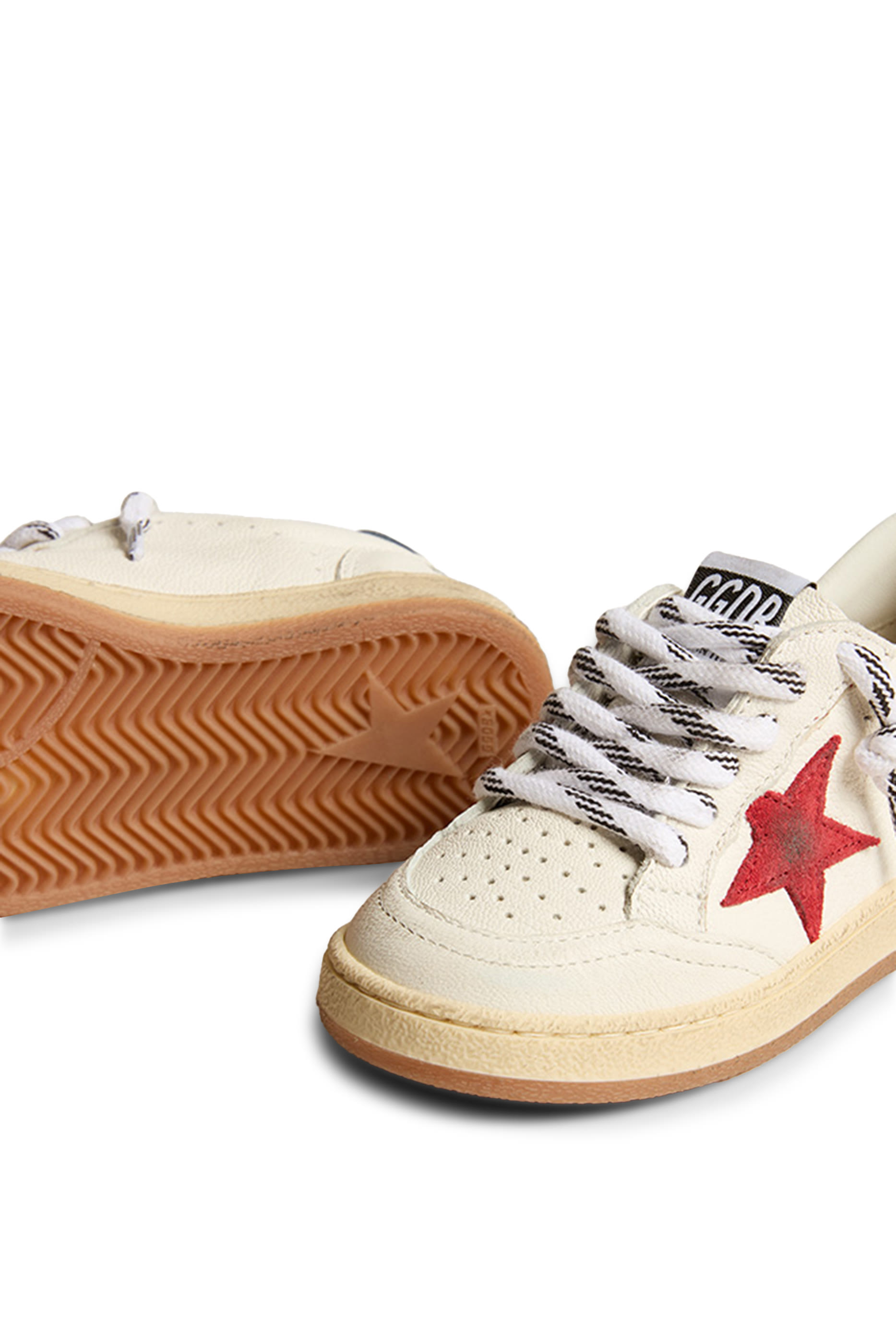 Kids Ball Star Leather Sneakers