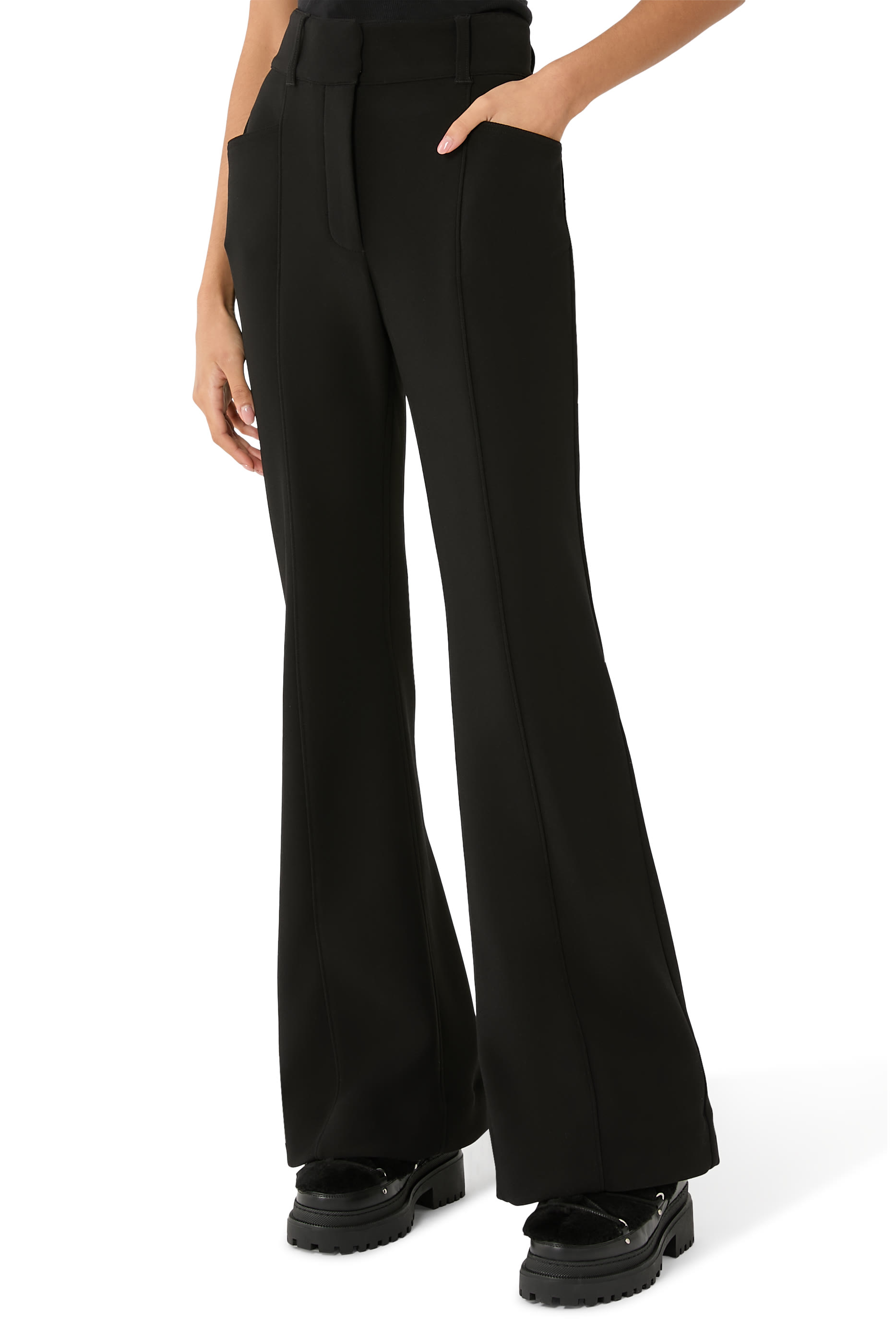 Kalea Compact Stretch Crepe Pants