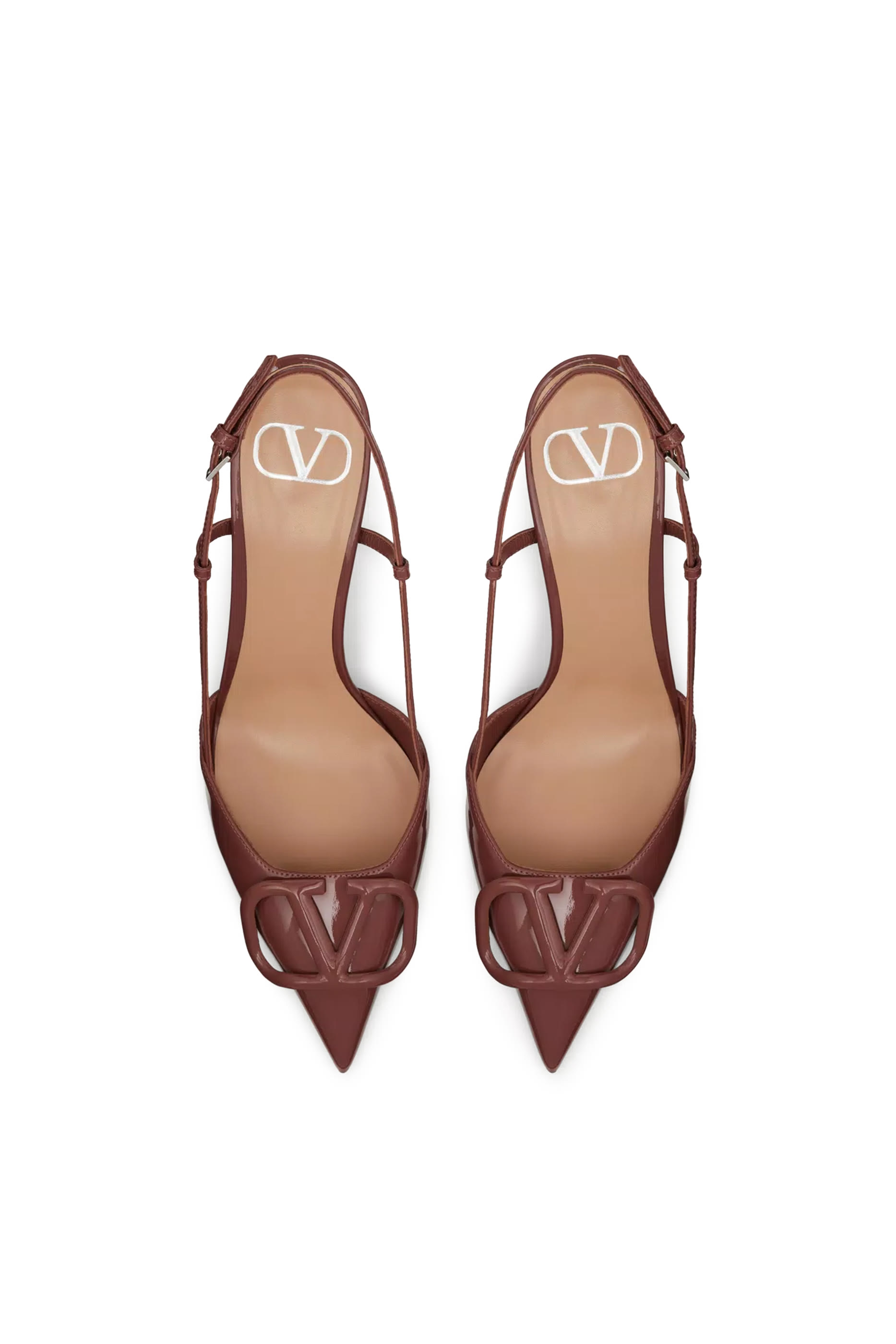 VLogo Signature Patent Leather 80 Slingback Pumps