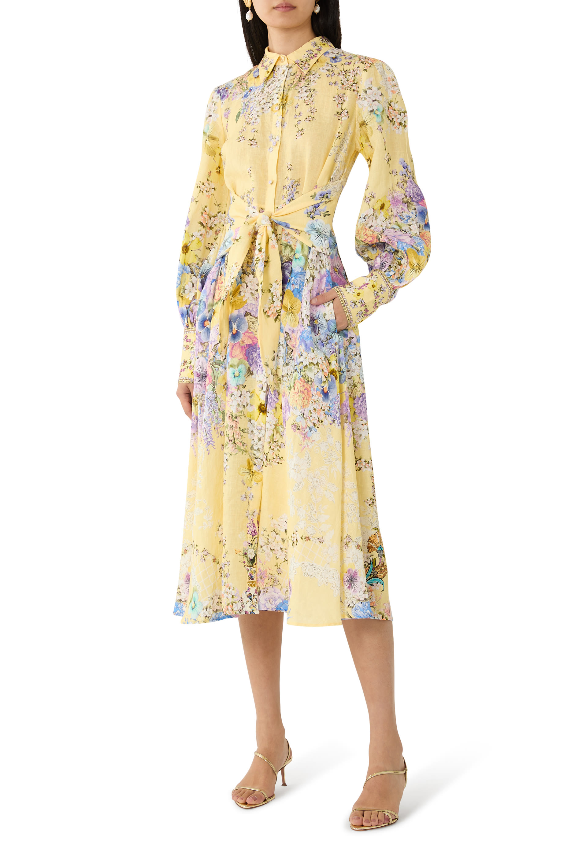 Waist Tie Shirt Dress