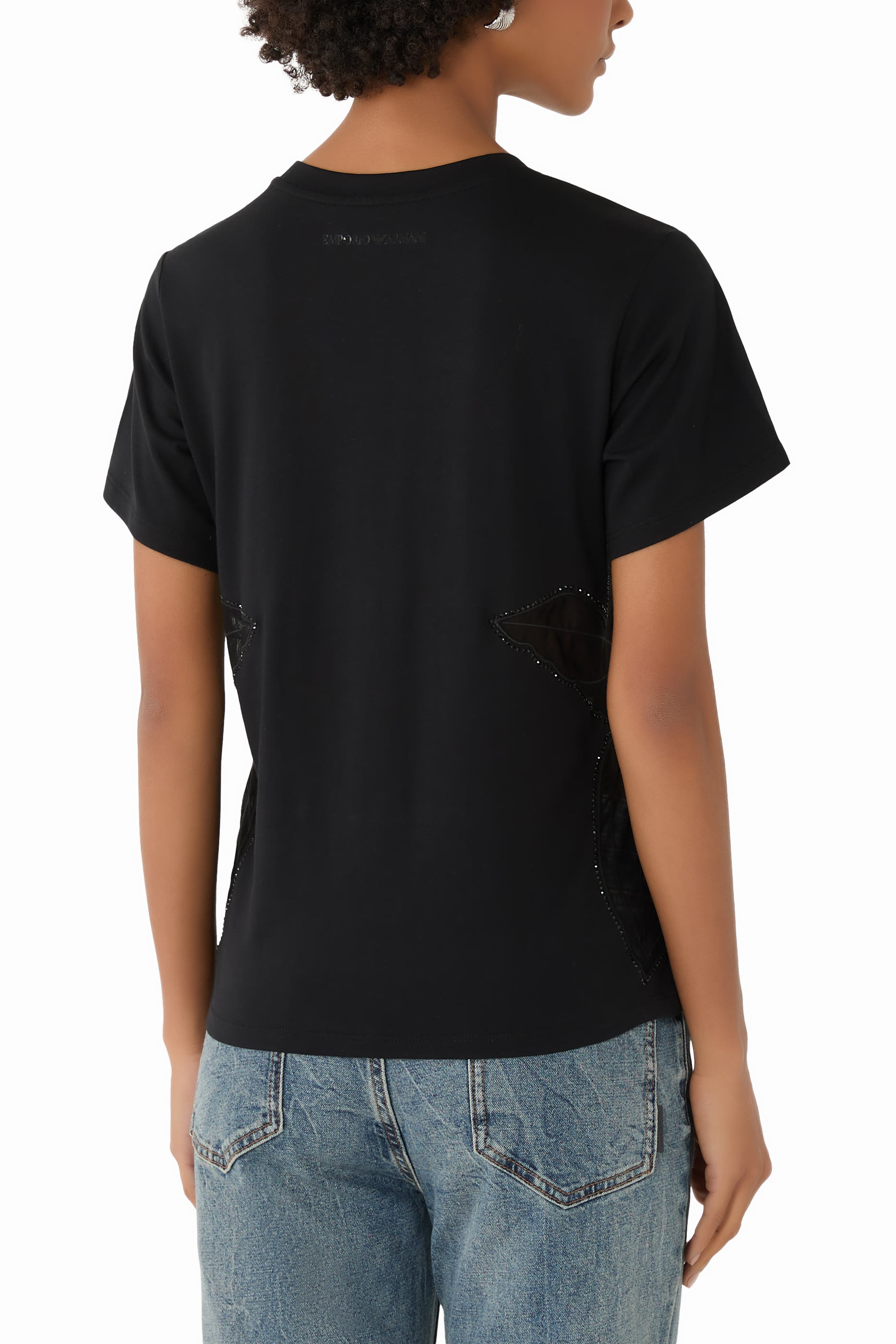 ASV Supima Jersey T-Shirt with Tulle Inserts