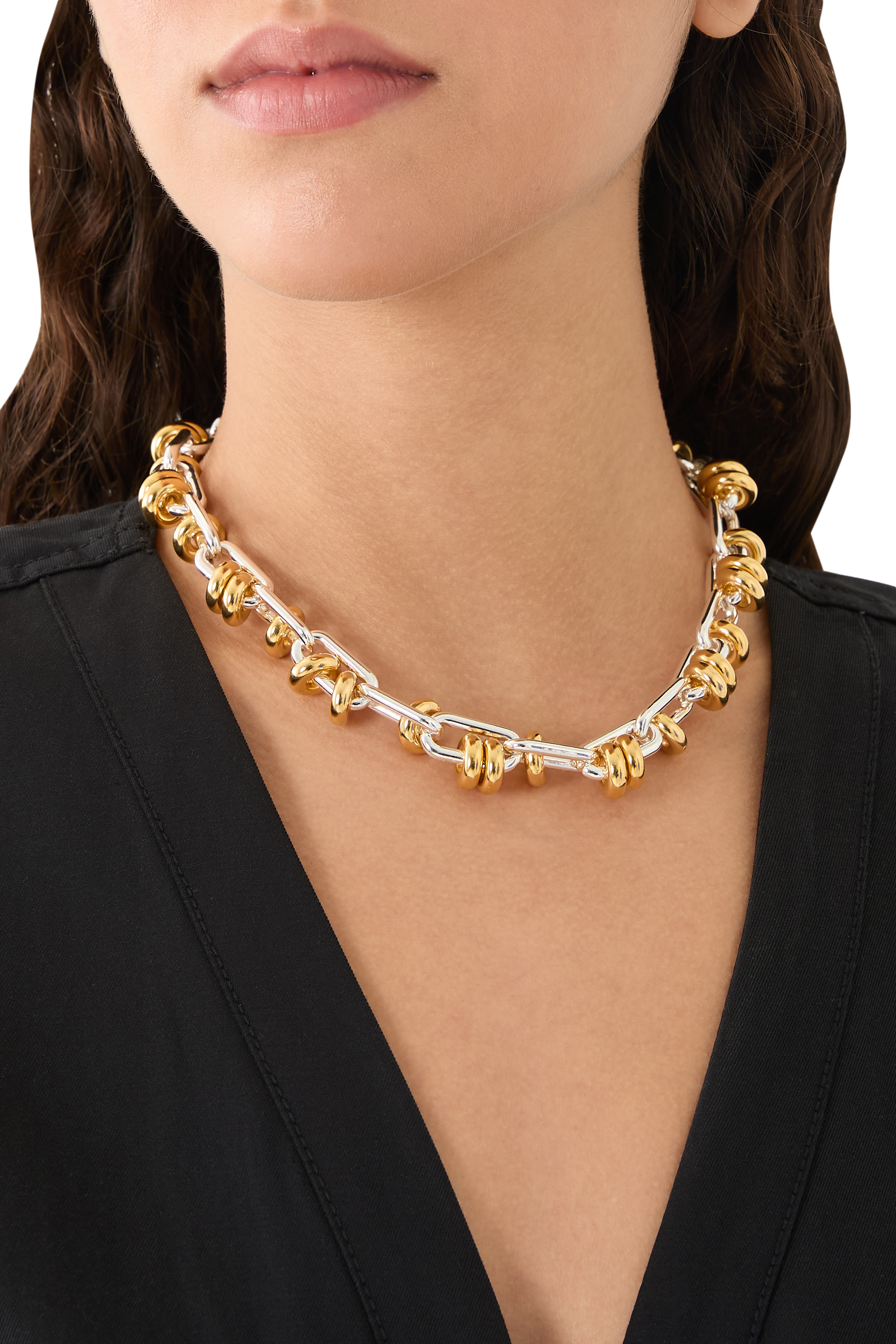 Two-Tone Knot Necklace