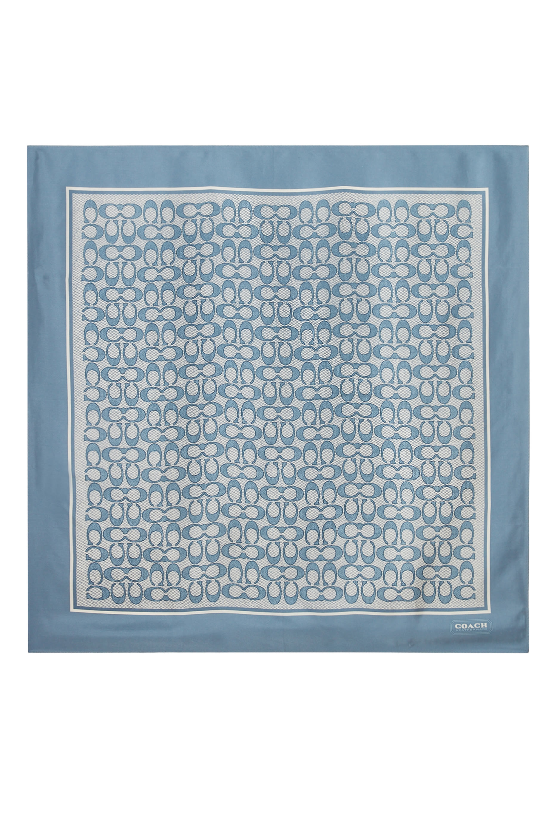  Vintage Signature Print Silk Square Scarf 