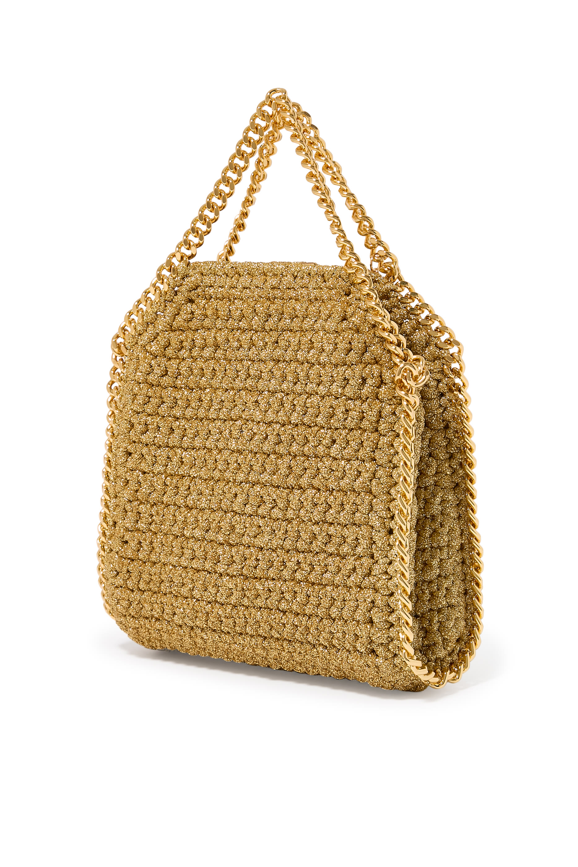 Falabella Lurex Crochet Tiny Shoulder Bag