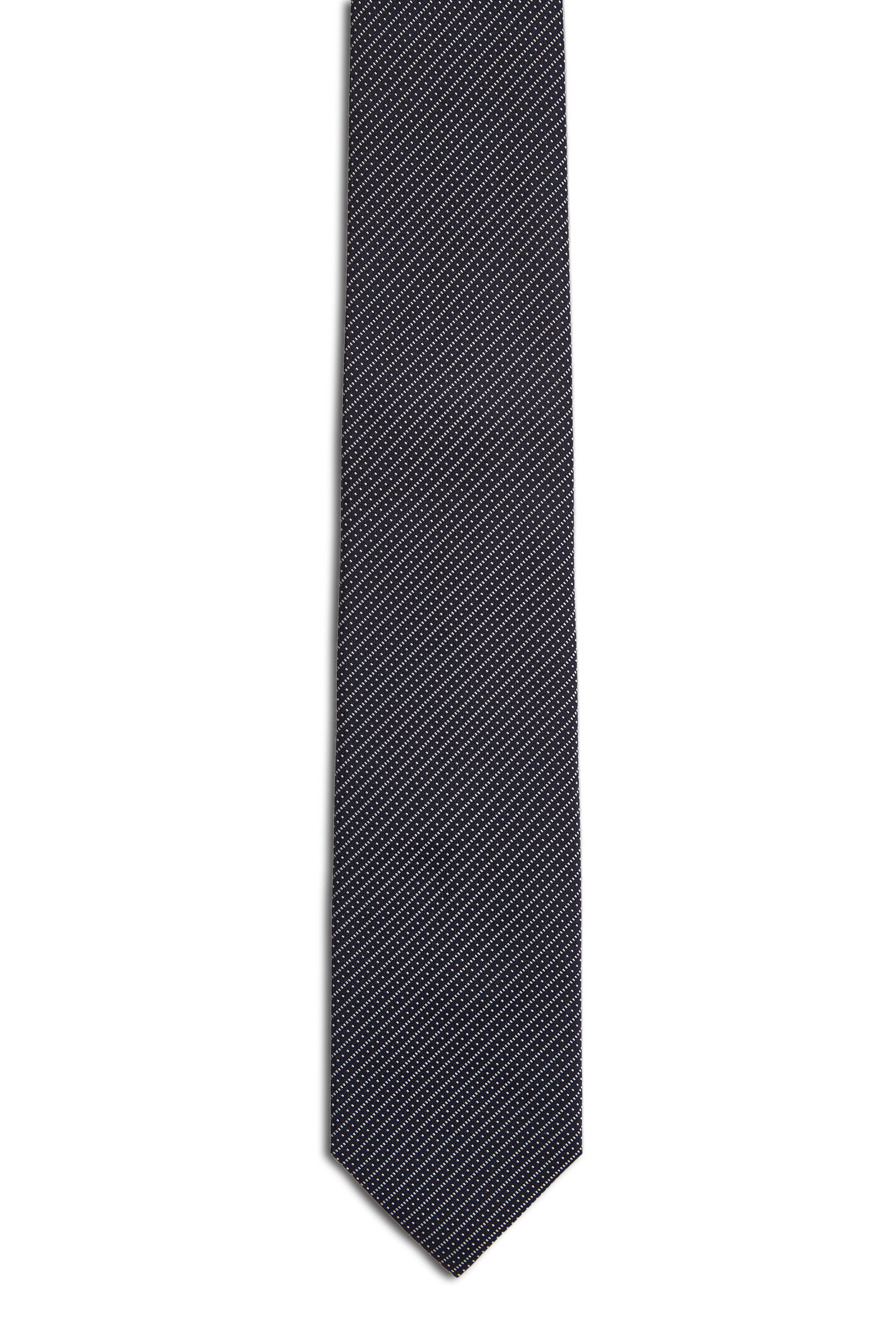 Line Print Silk Tie