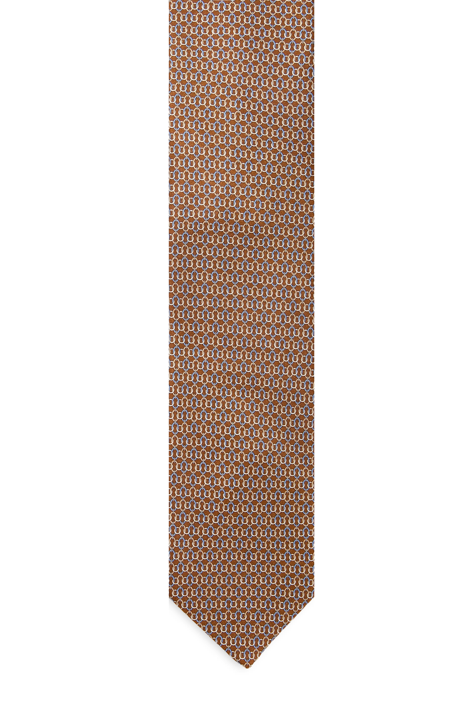 Geometric Print Silk Tie