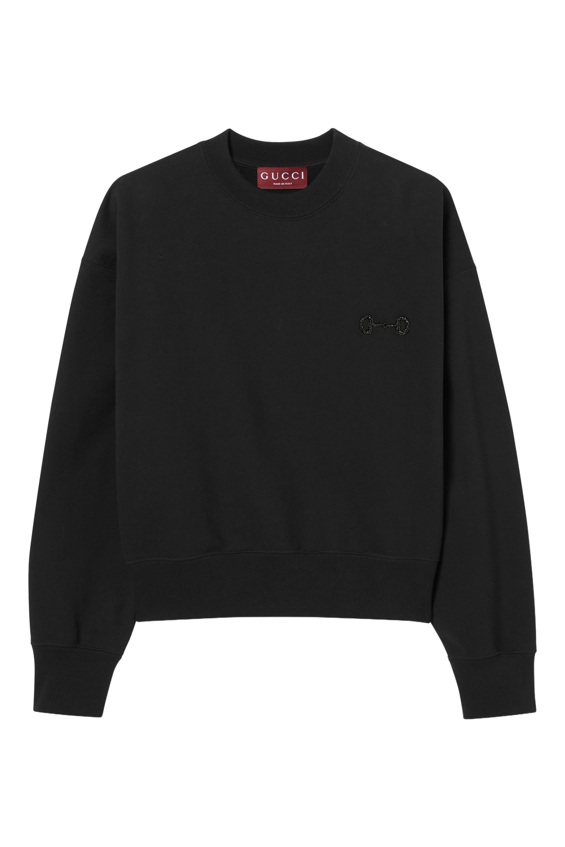 Logo Embroidered Cotton Jersey Sweatshirt