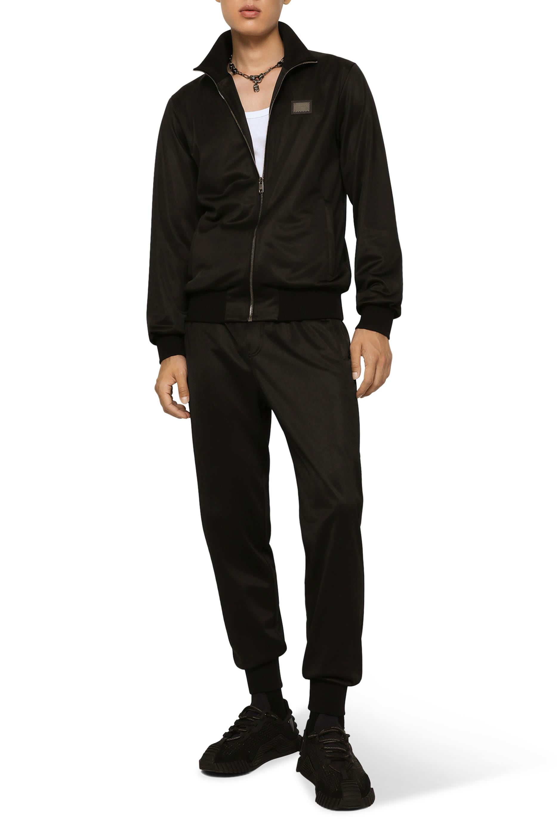 Logo Technical Jersey Sweatshirt