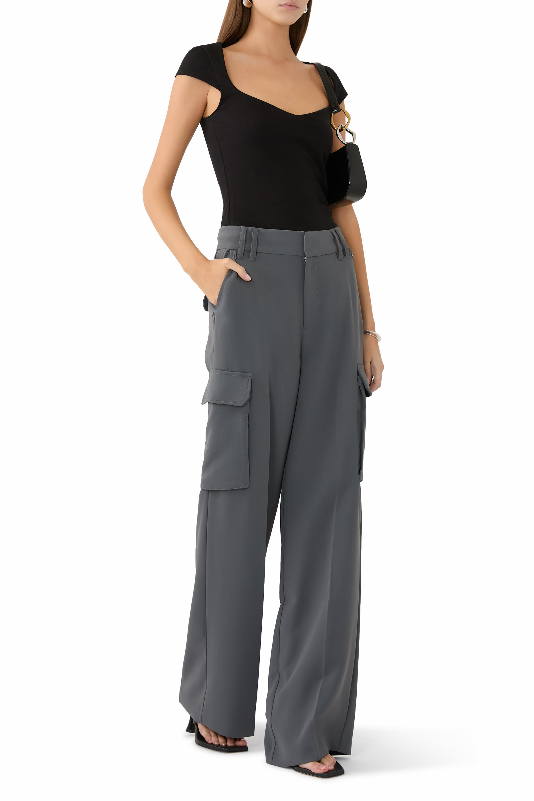 Luxe Suiting Cargo Trousers