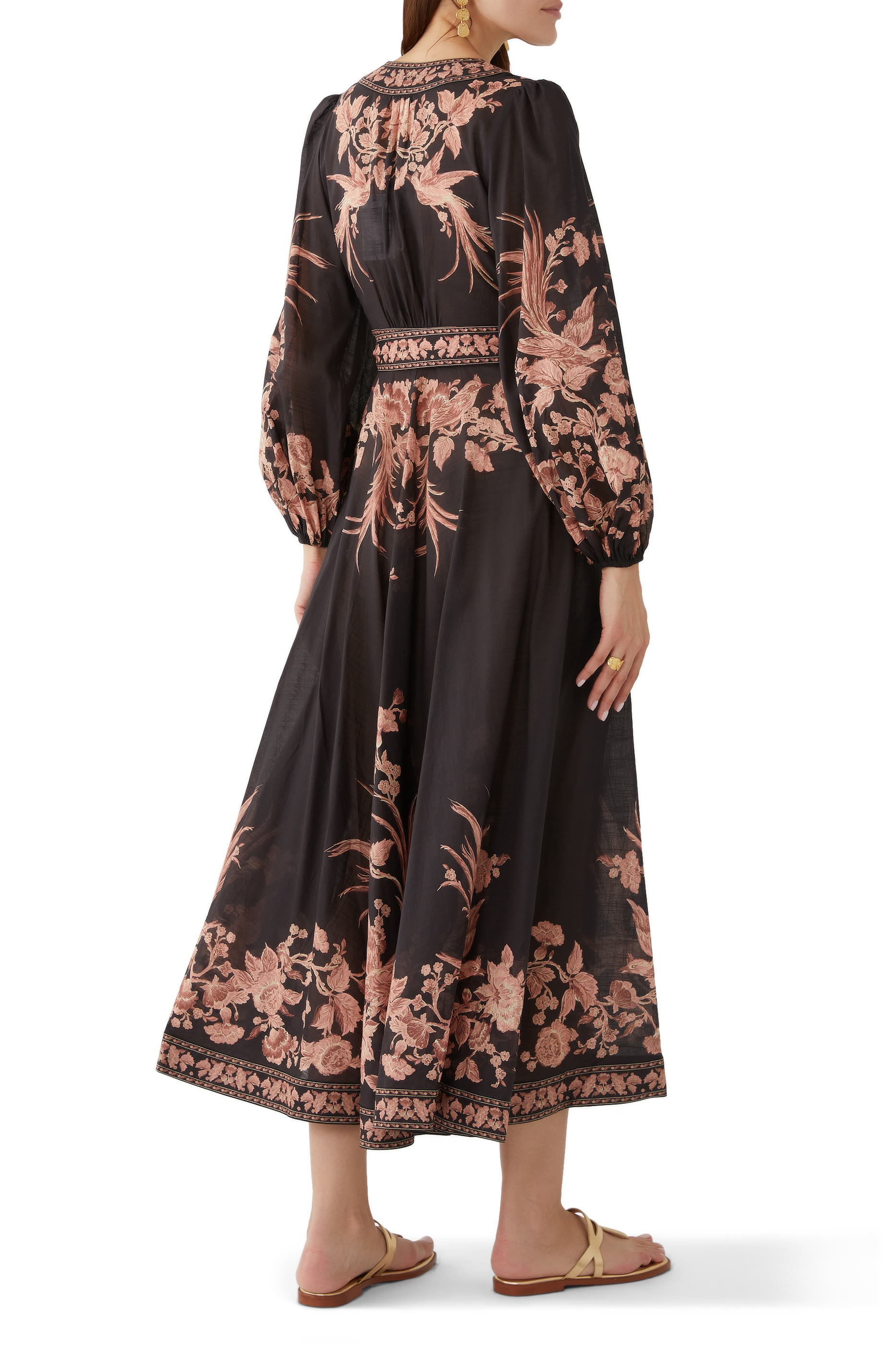 	Waverly Wrap Midi Dress