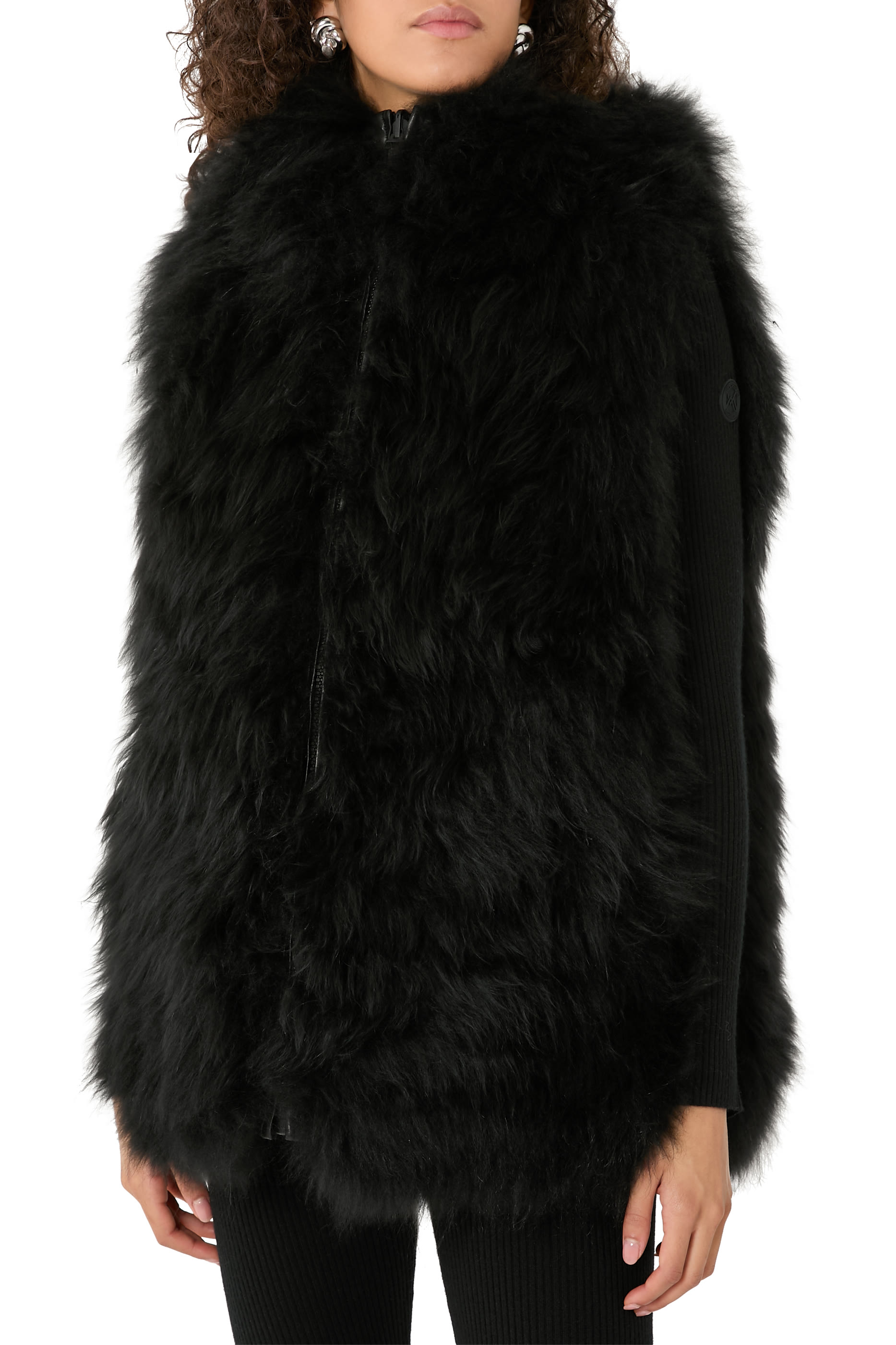  Reversible Long-Haired Lambskin Gilet