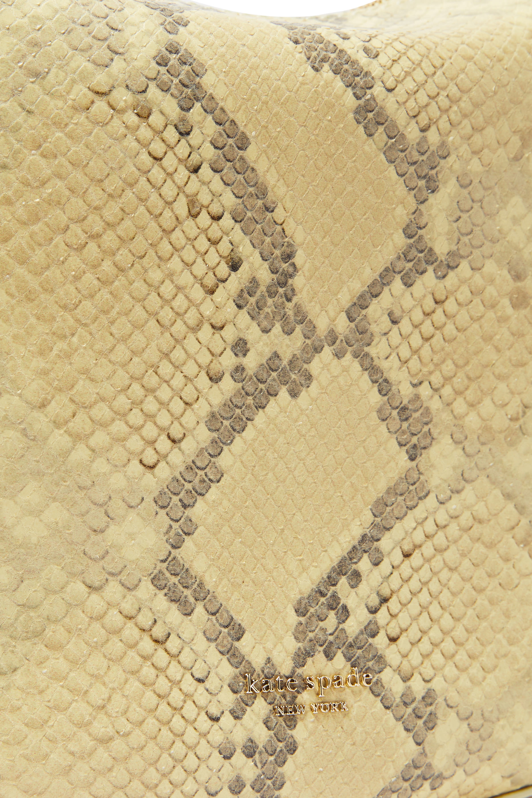 Loop Snake Embossed Shoulder Bag