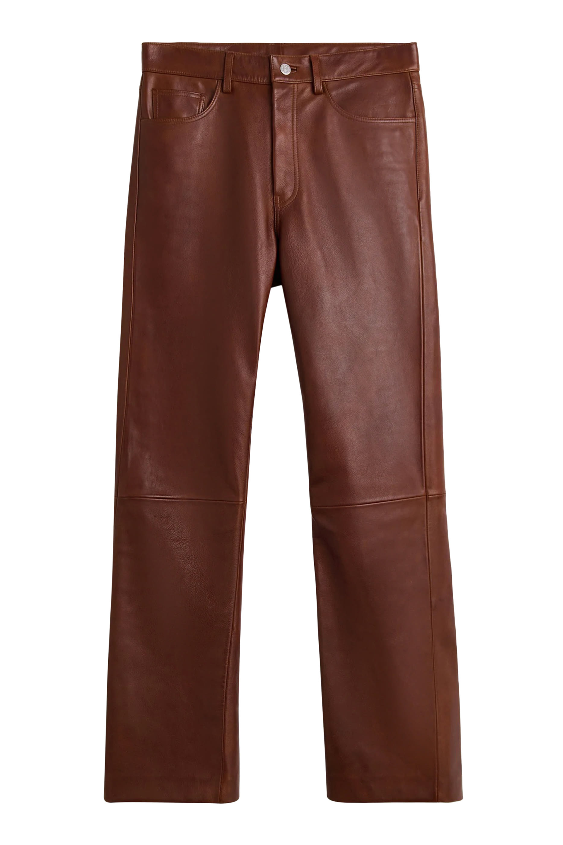  Straight Real Leather Denim 