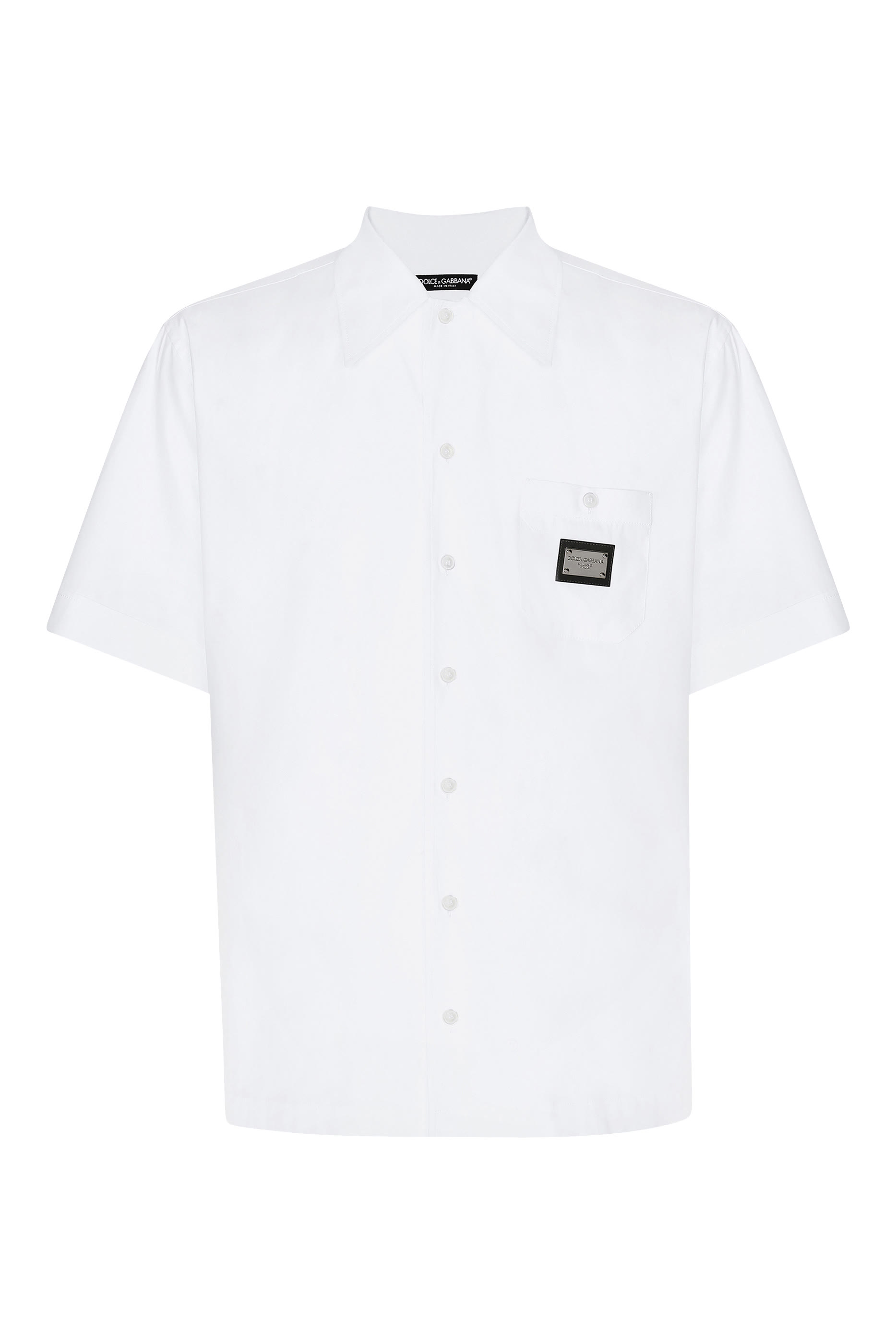 Logo Tag Cotton Hawaiian Shirt