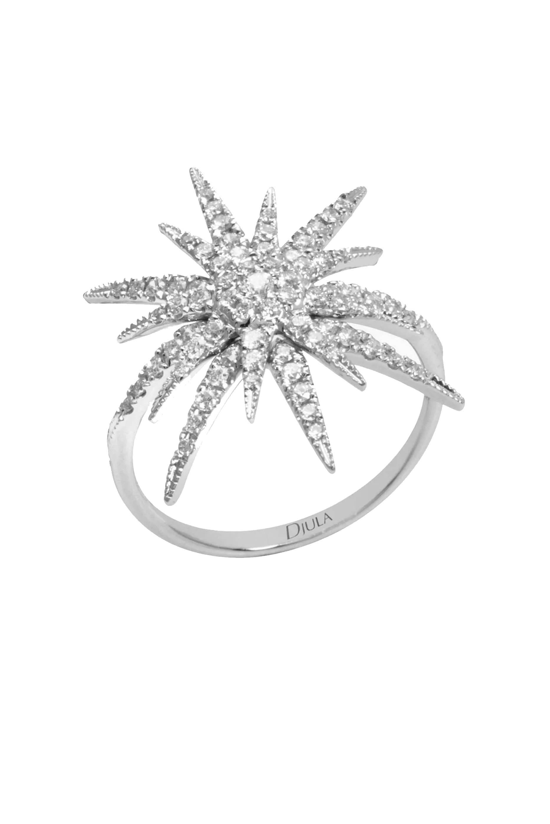 Soleil Ring, 18K White Gold & Diamonds