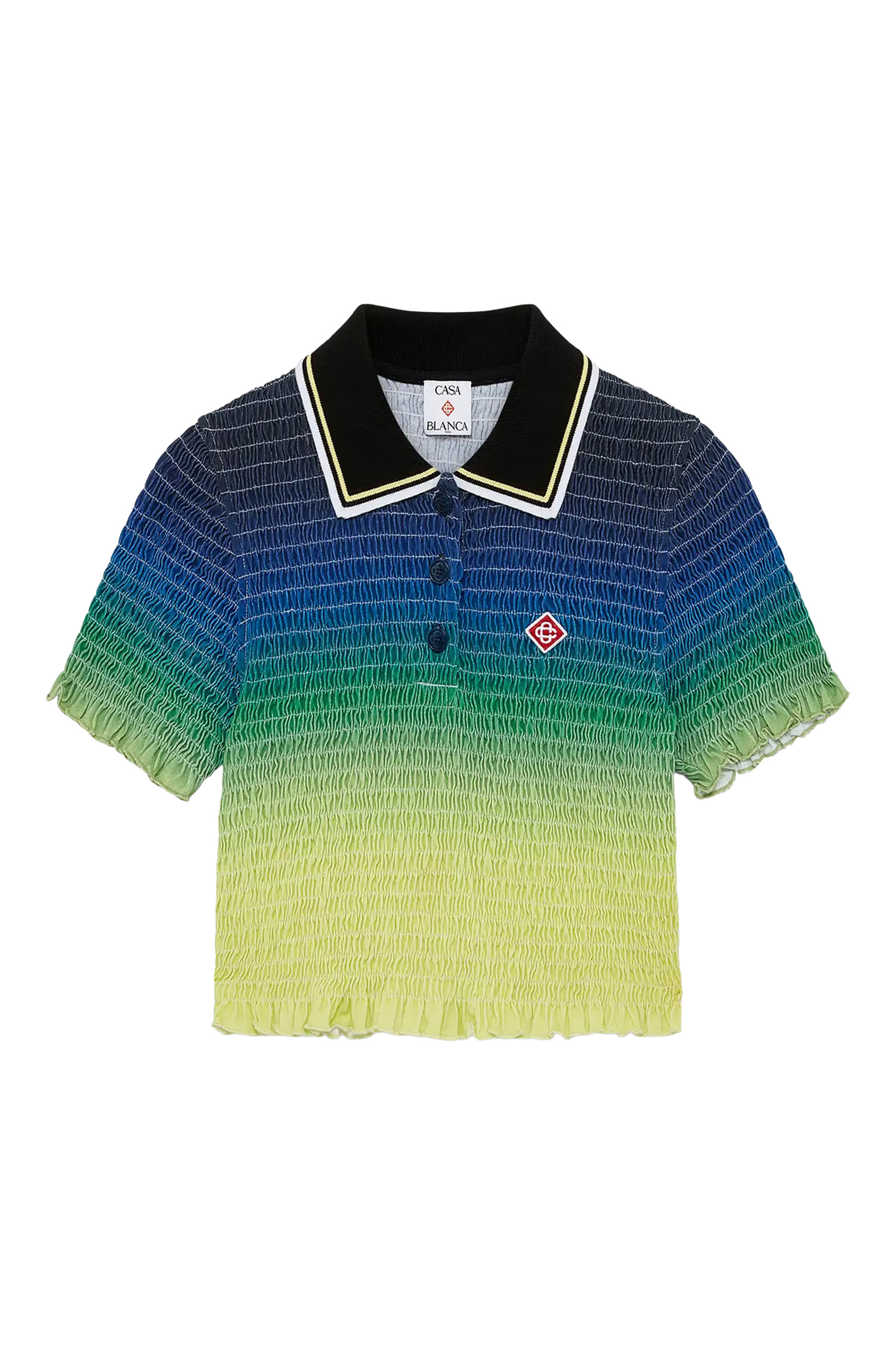 Gradient Short Sleeves Polo Shirt