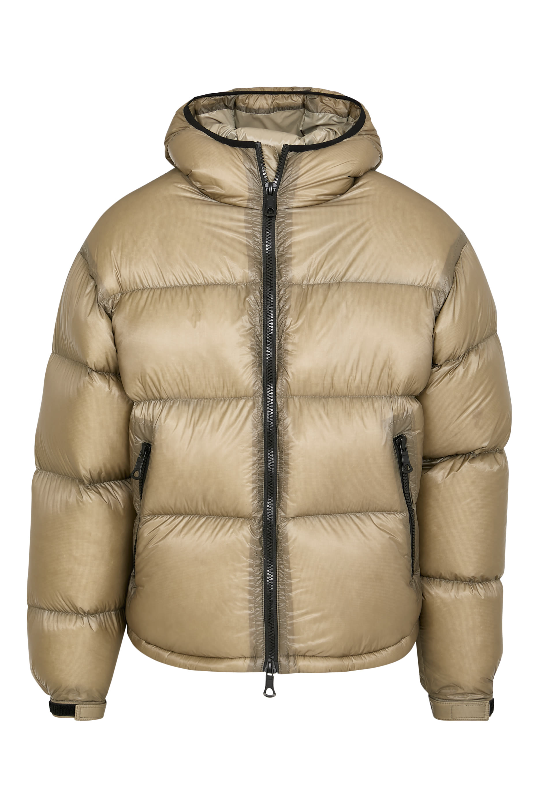 MKI Translucent Hooded Bubble Jacket