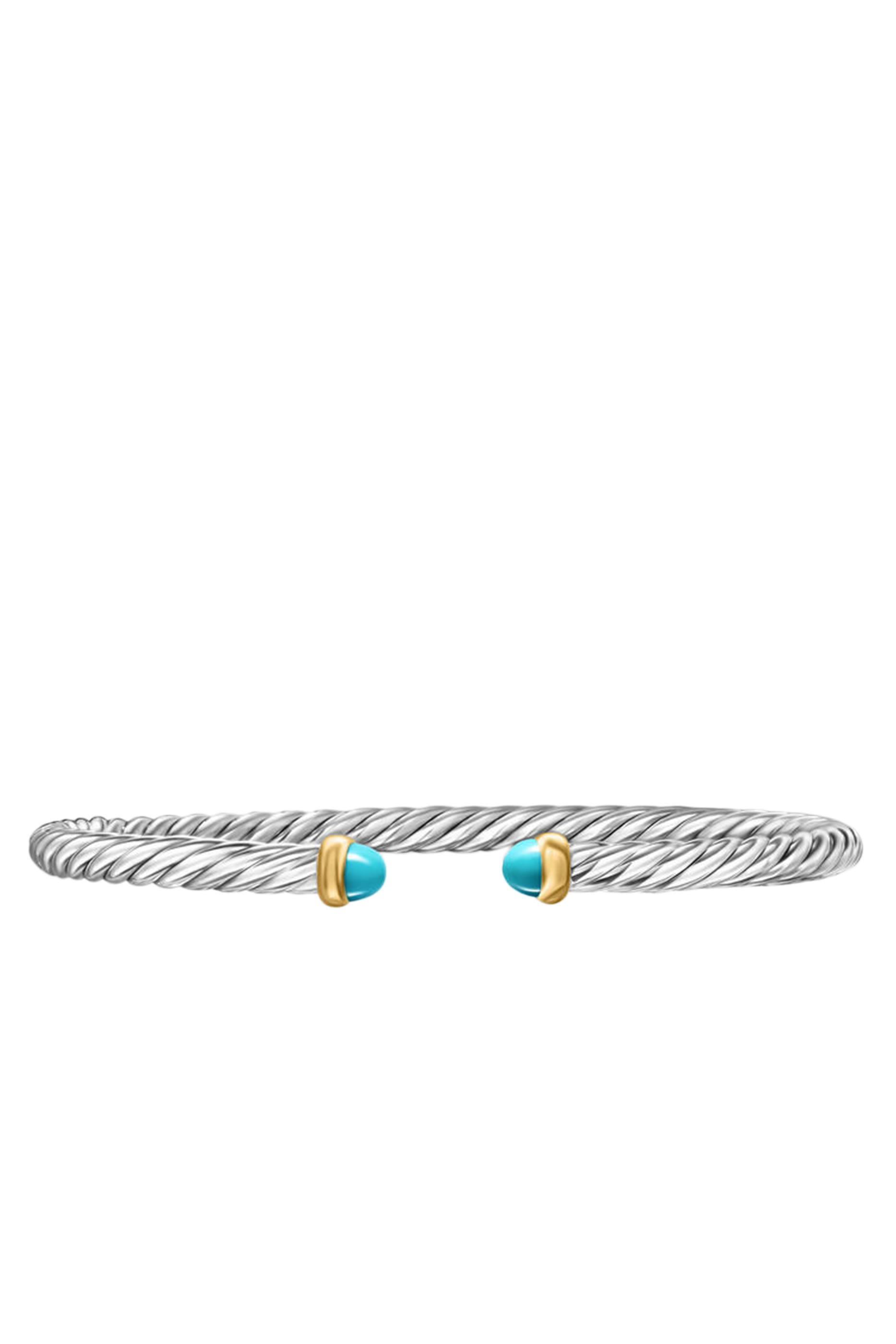 Cable Flex Bracelet, 18k Yellow Gold & Sterling Silver