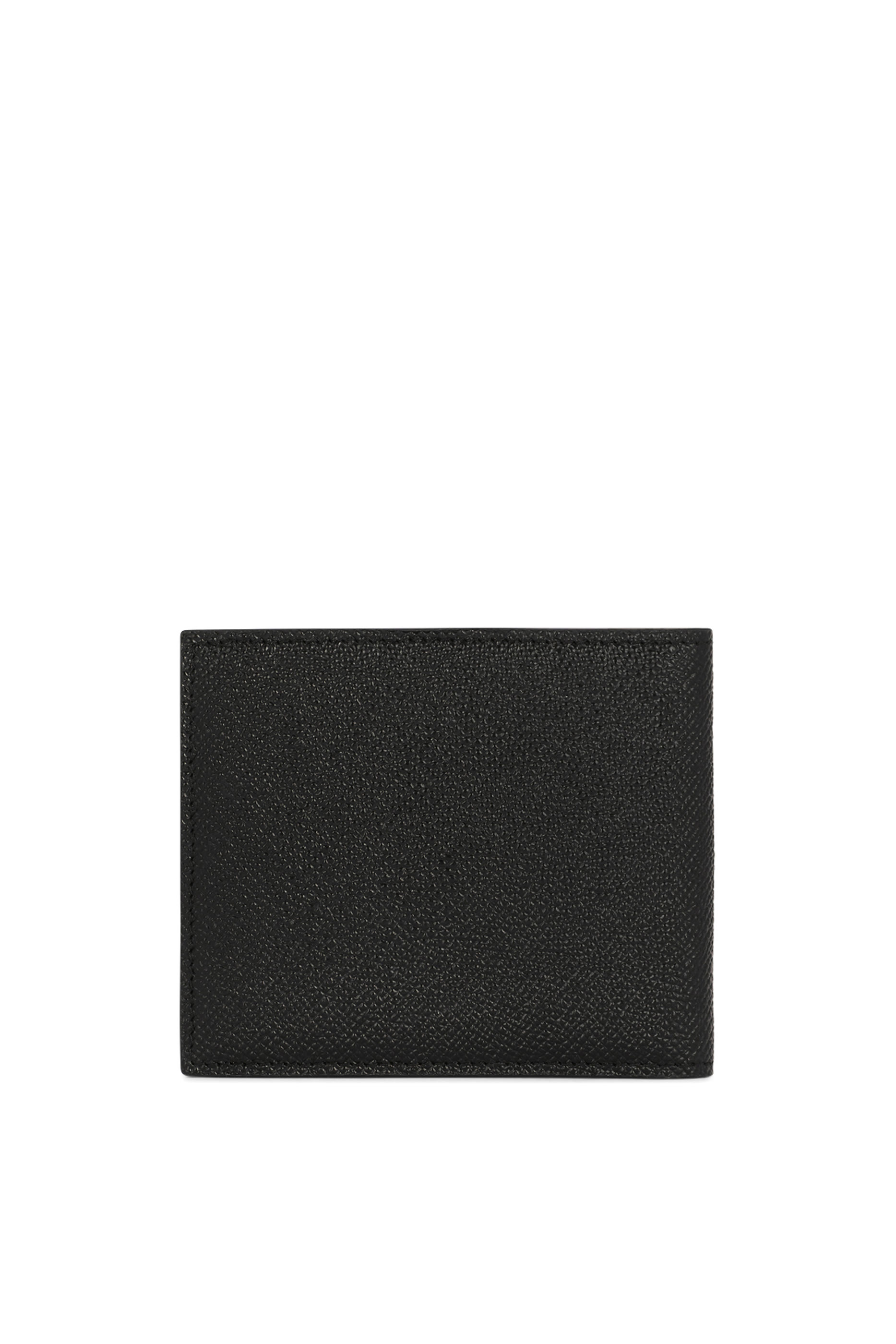 Calfskin Bifold Wallet with Logo Tag 