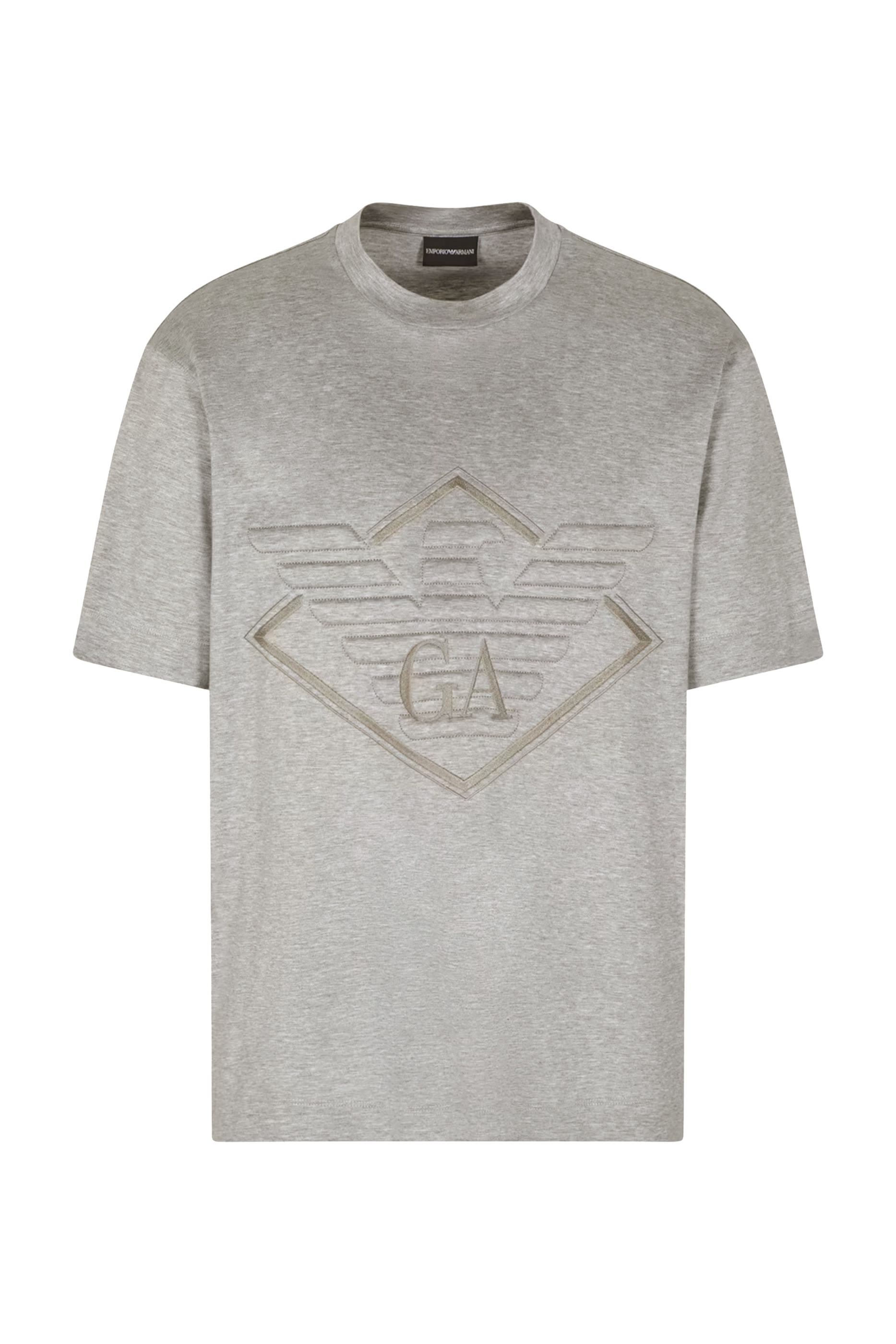 Oversized Eagle Logo Lyocell-blend Jersey T-Shirt