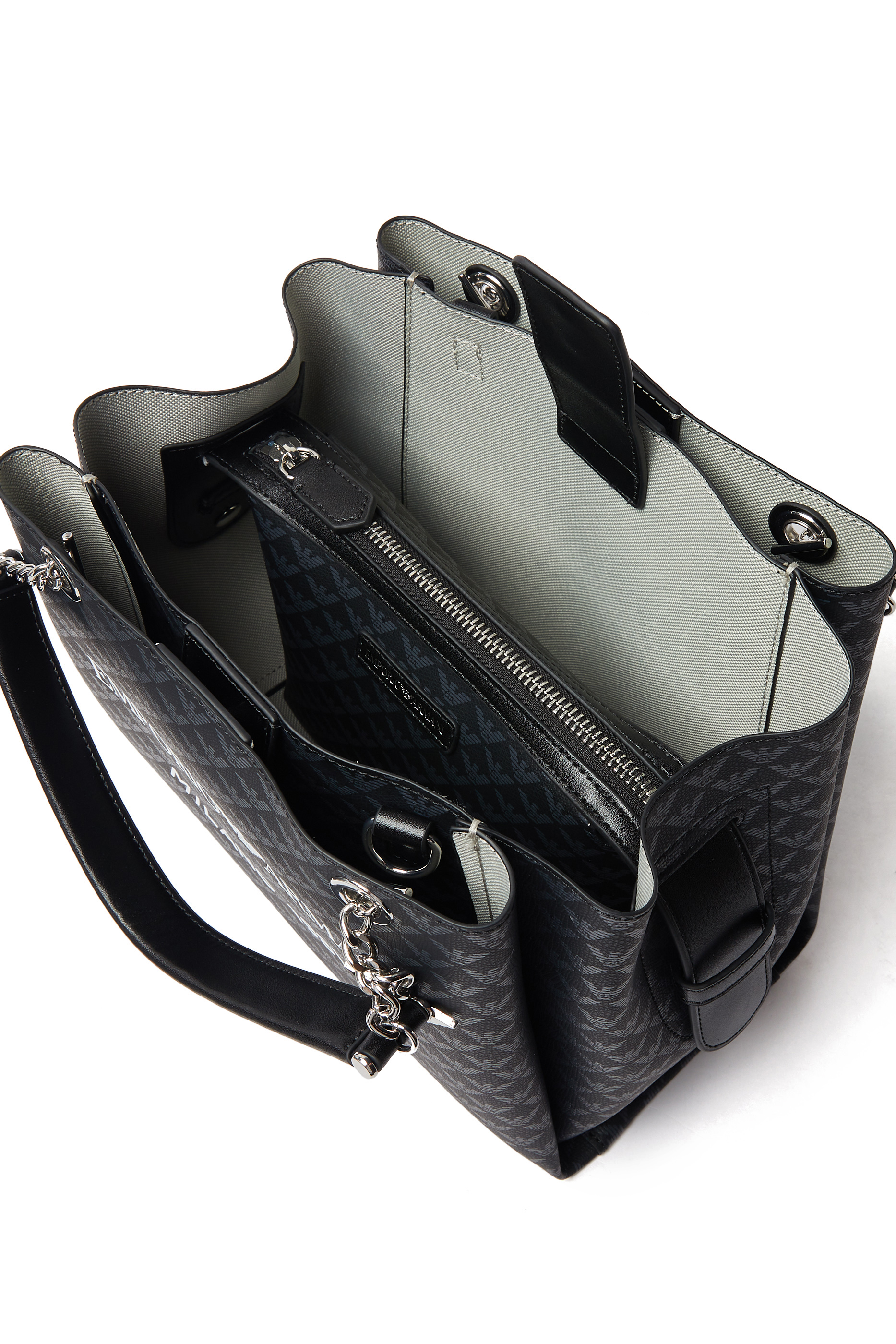 All-Over Eagle Shopper Bag with Eagle Charm