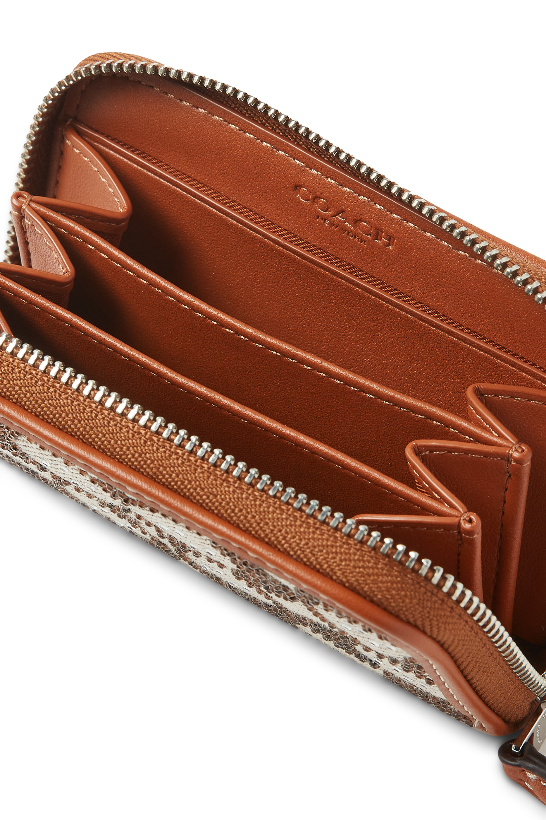 Essential All-Around Zipped Card Holder in Exclusive Crystal Jacquard