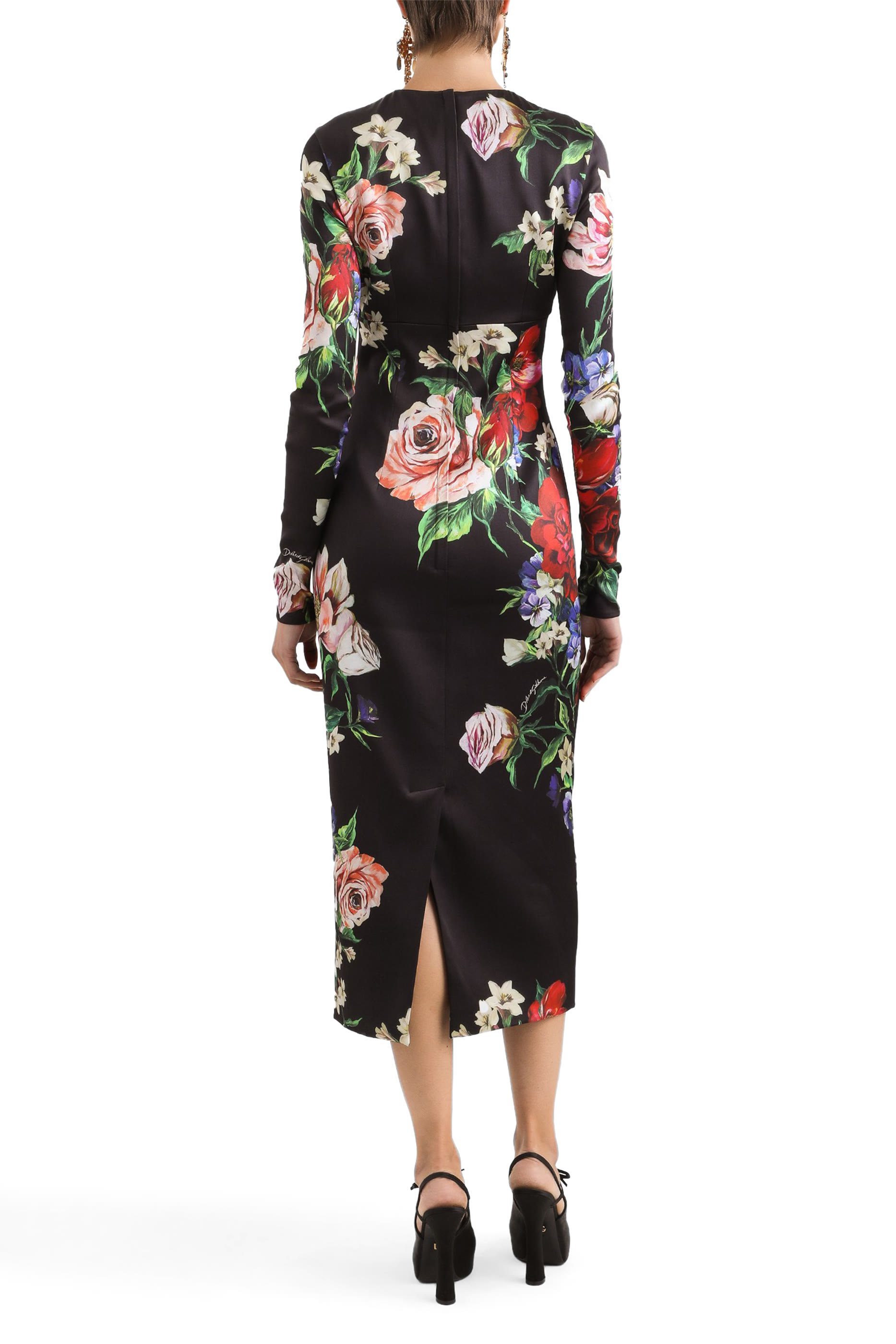 Floral Satin Dress