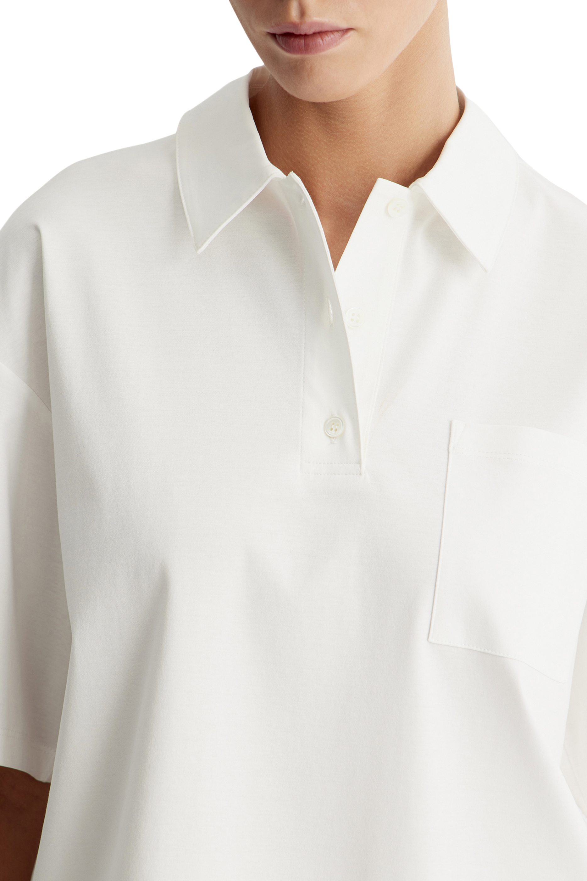 Chest-Pocket Cotton Polo Shirt