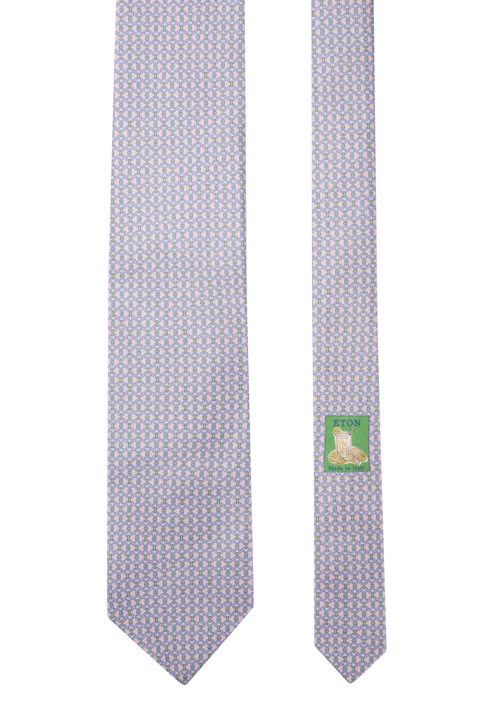 Chain Print Silk Tie