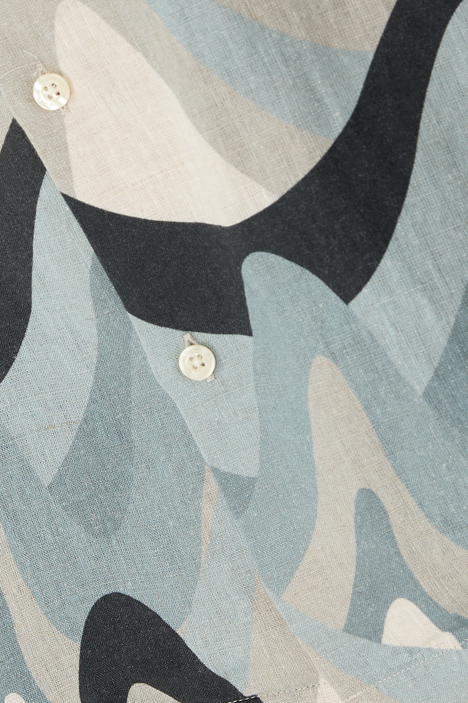 Roberto Montahna Print Linen Shirt