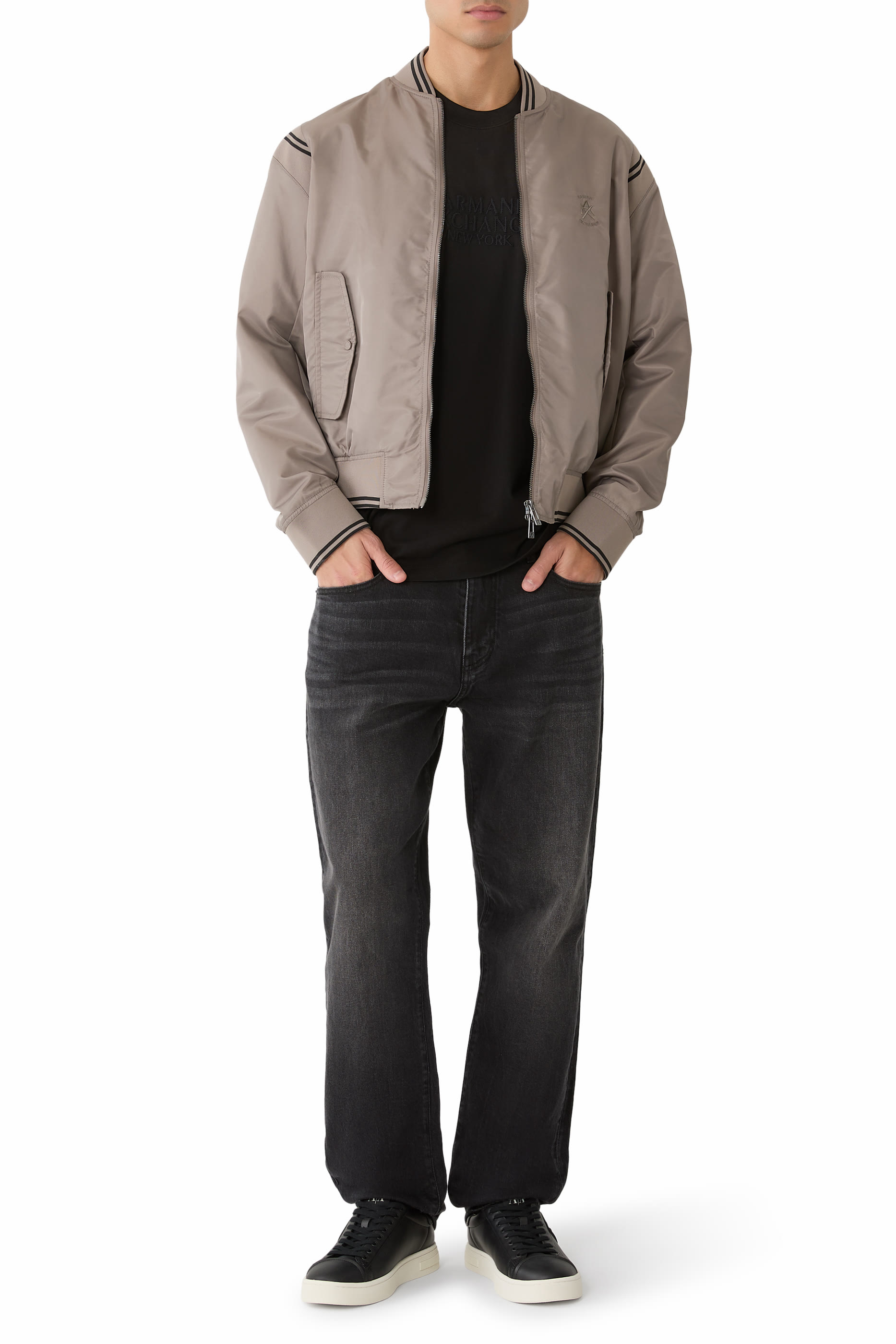 Logo Zipper Blouson Jacket