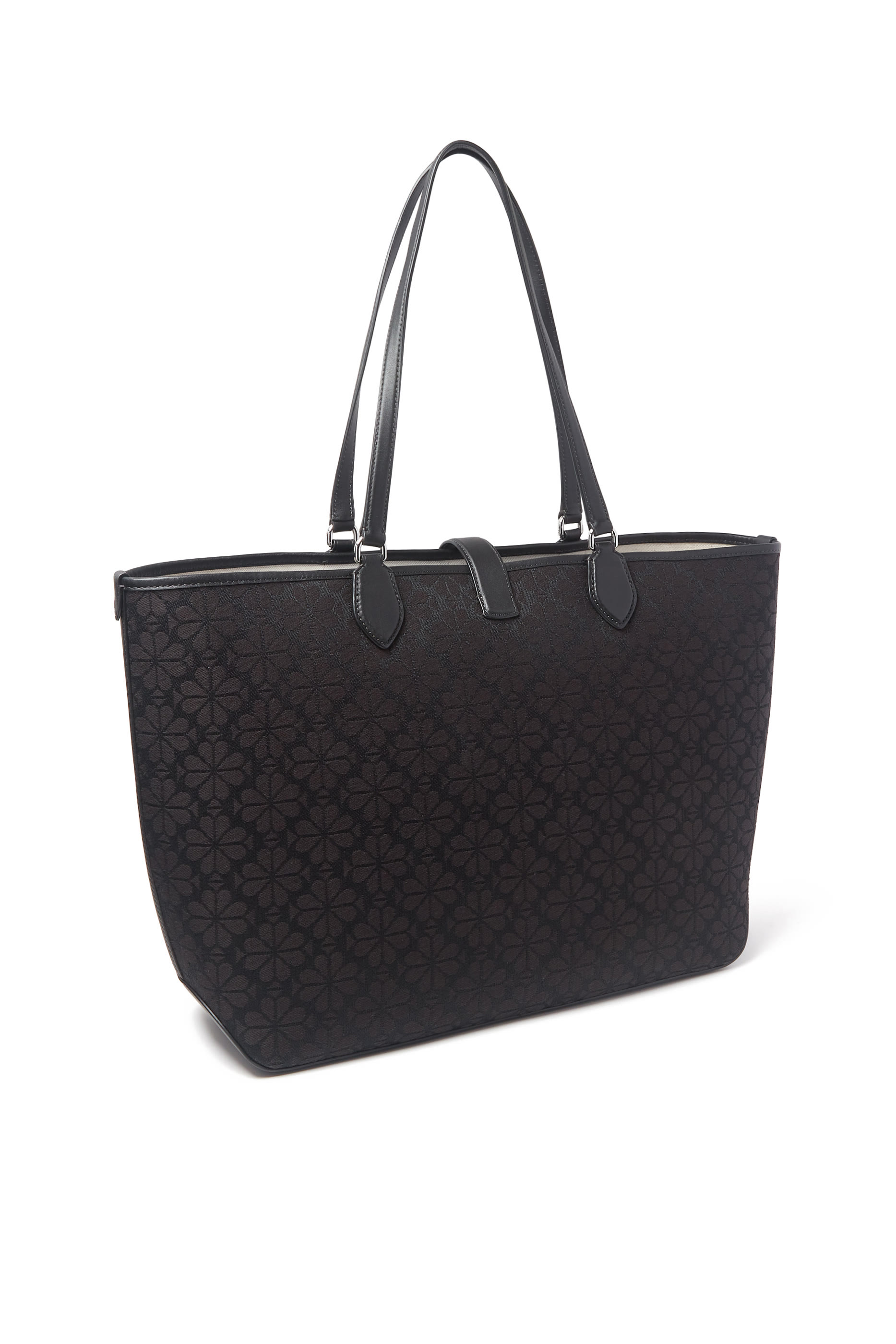 Spade Flower Jacquard Large Open Tote