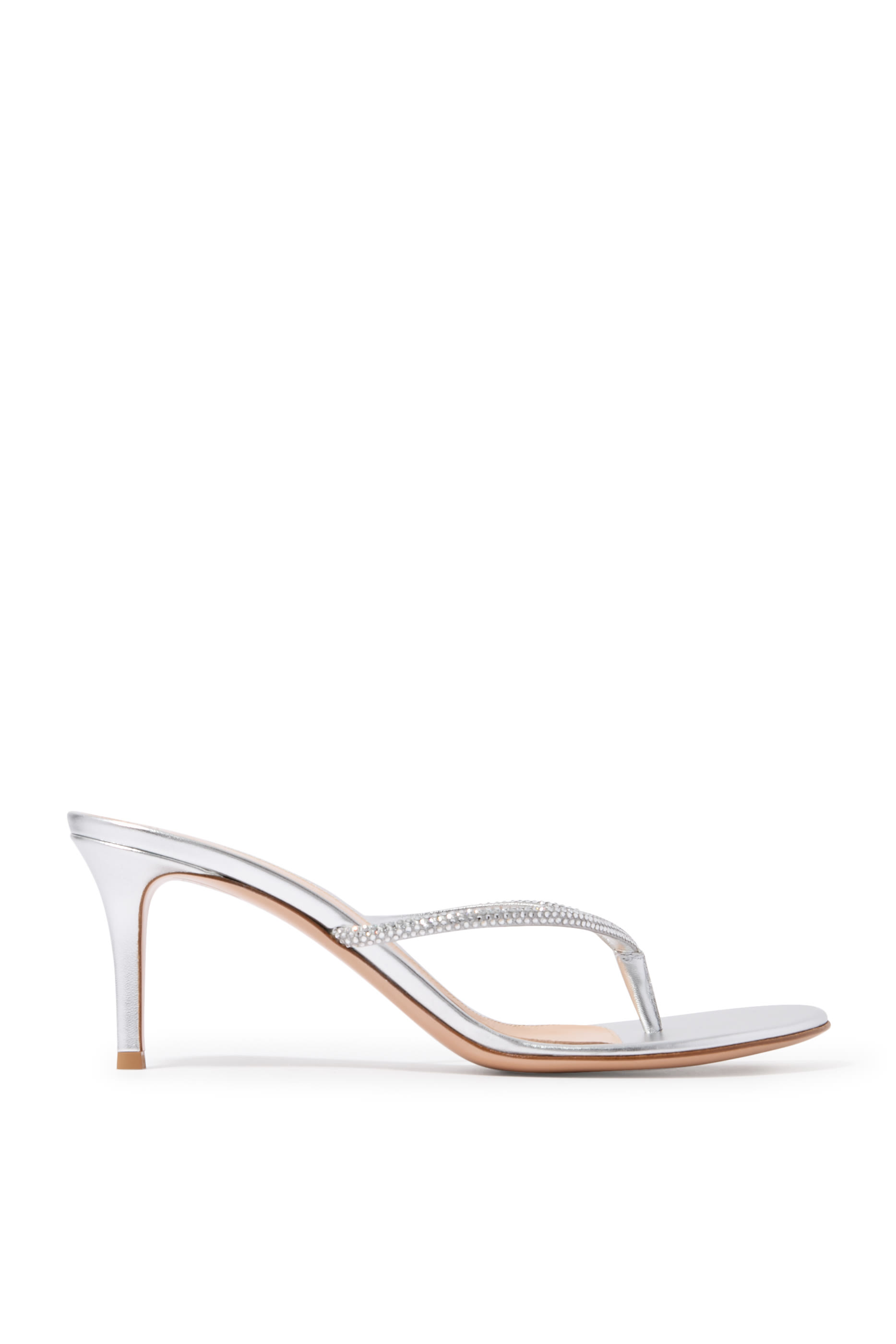 India 70 Rhinestone Embellished Sandals