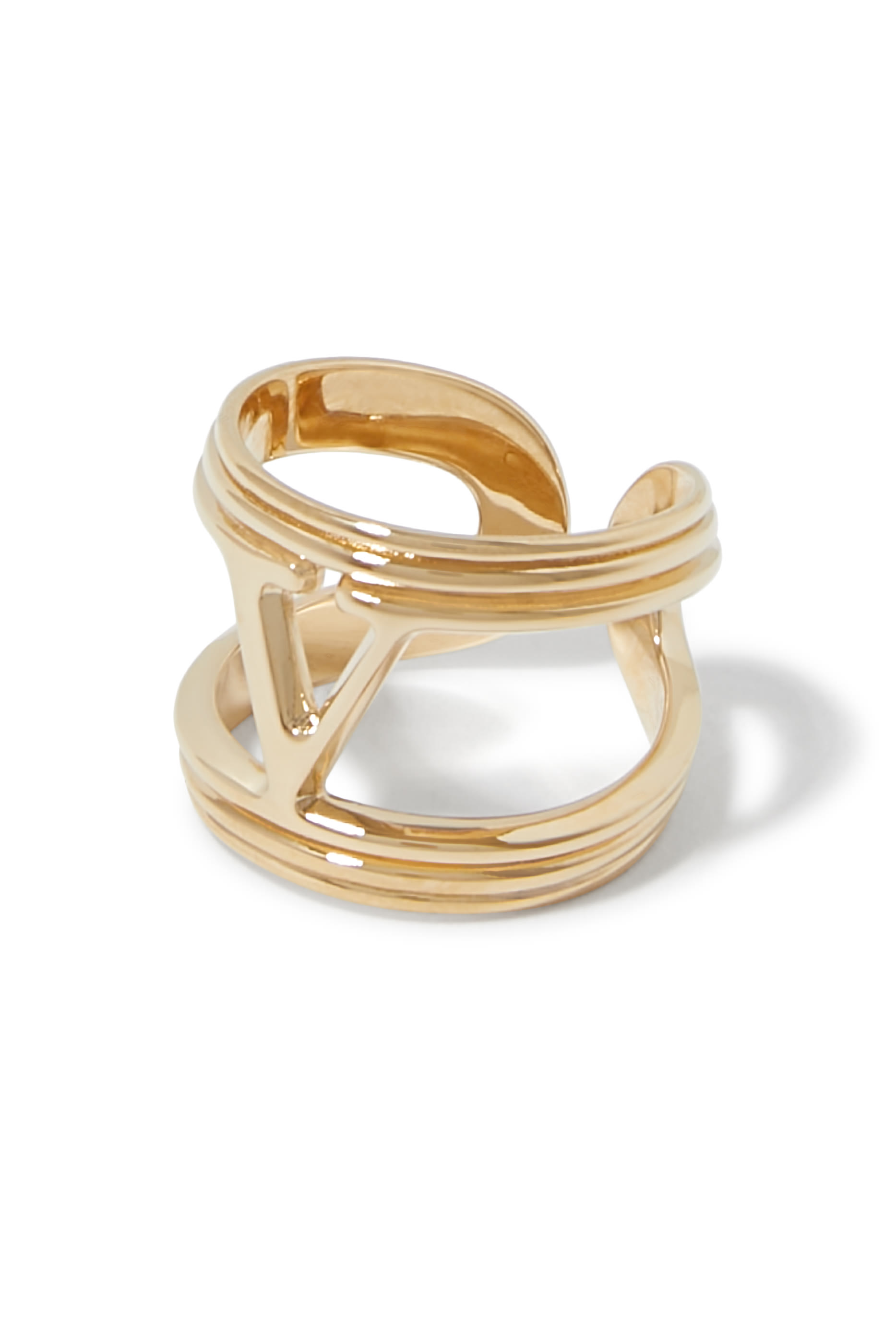  VLogo Signature Metal Ring