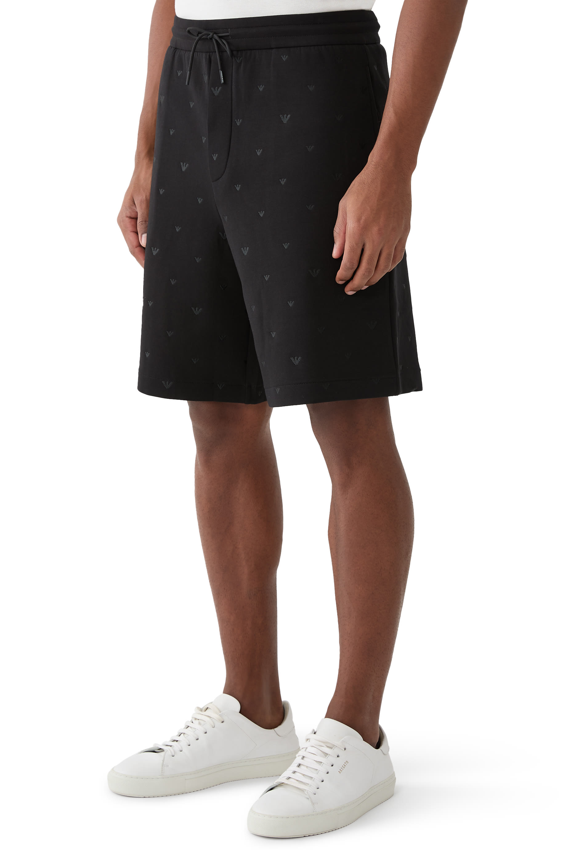 All-Over Eagle Logo Jersey Shorts