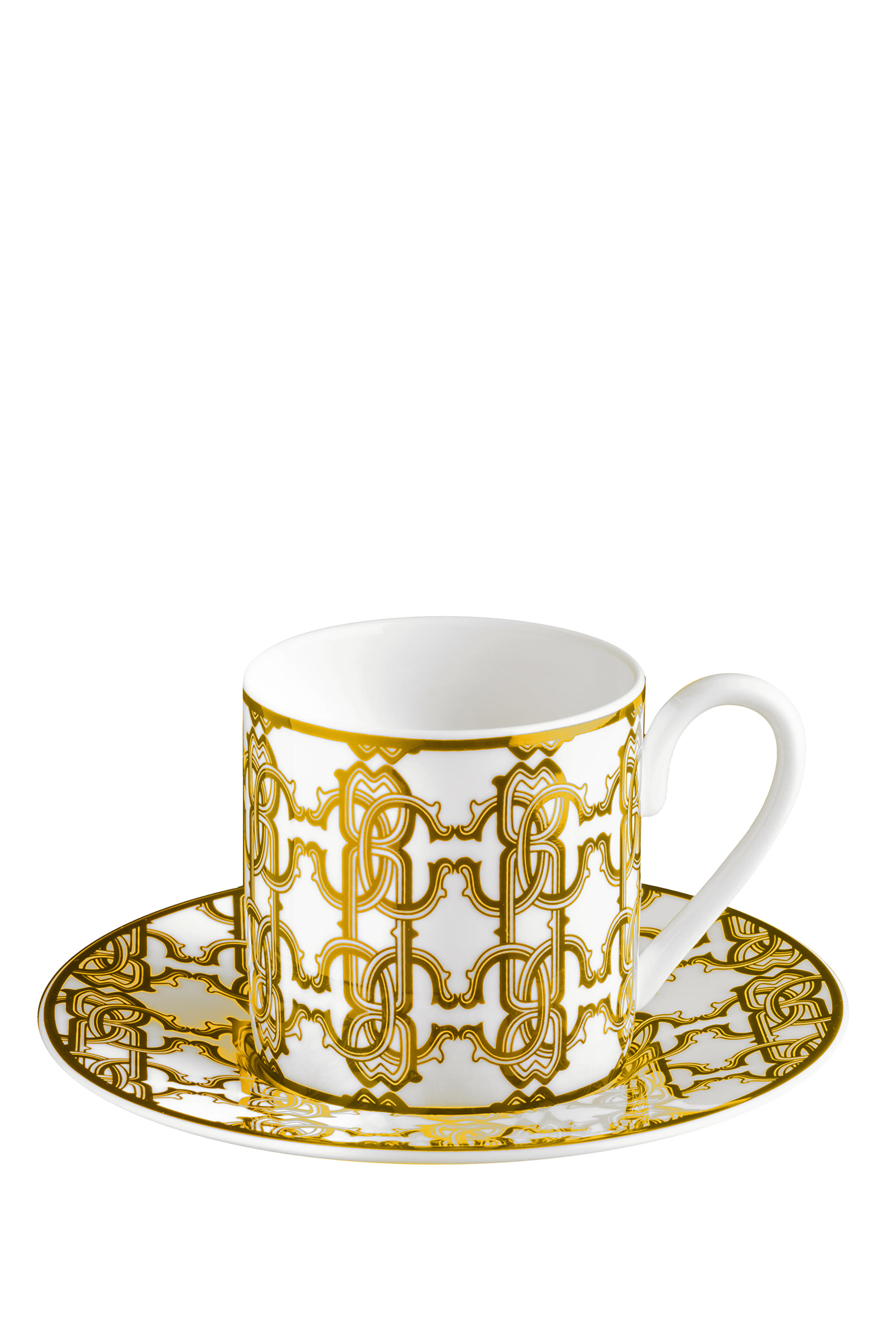 Coffee Cup & Saucer Monogram Set
