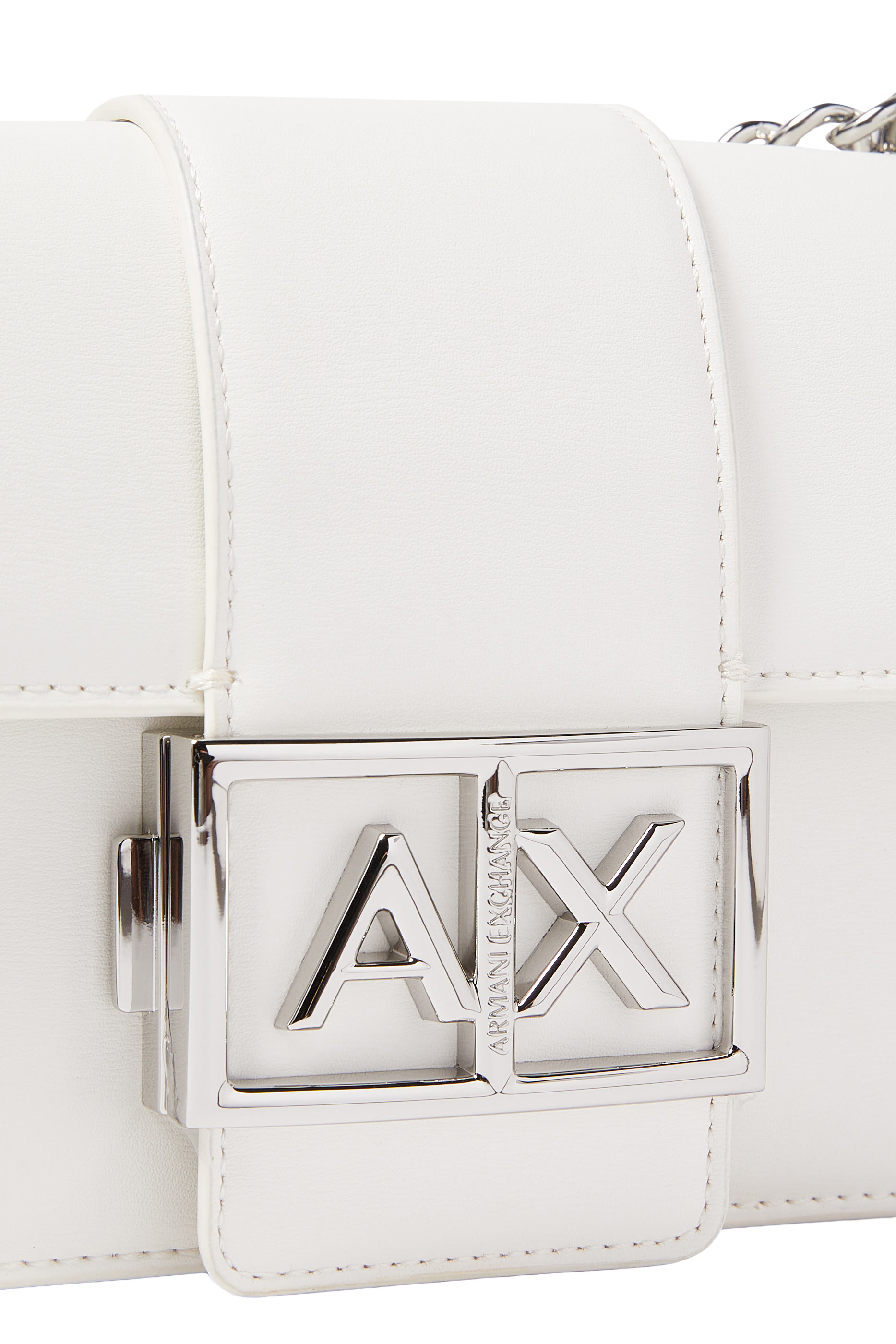 Metal Logo Shoulder Bag