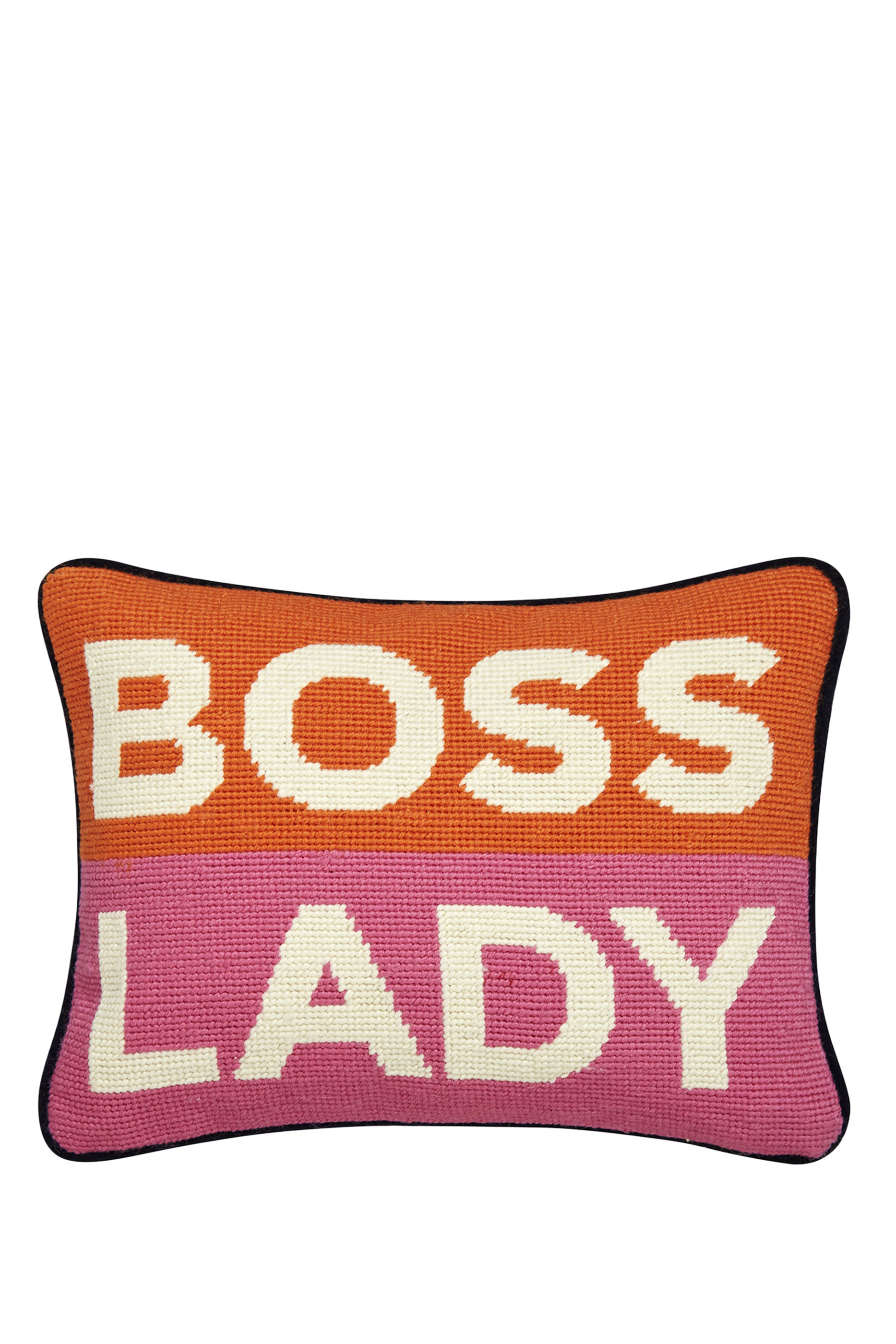 Boss Lady Personality Needlepoint Cushion