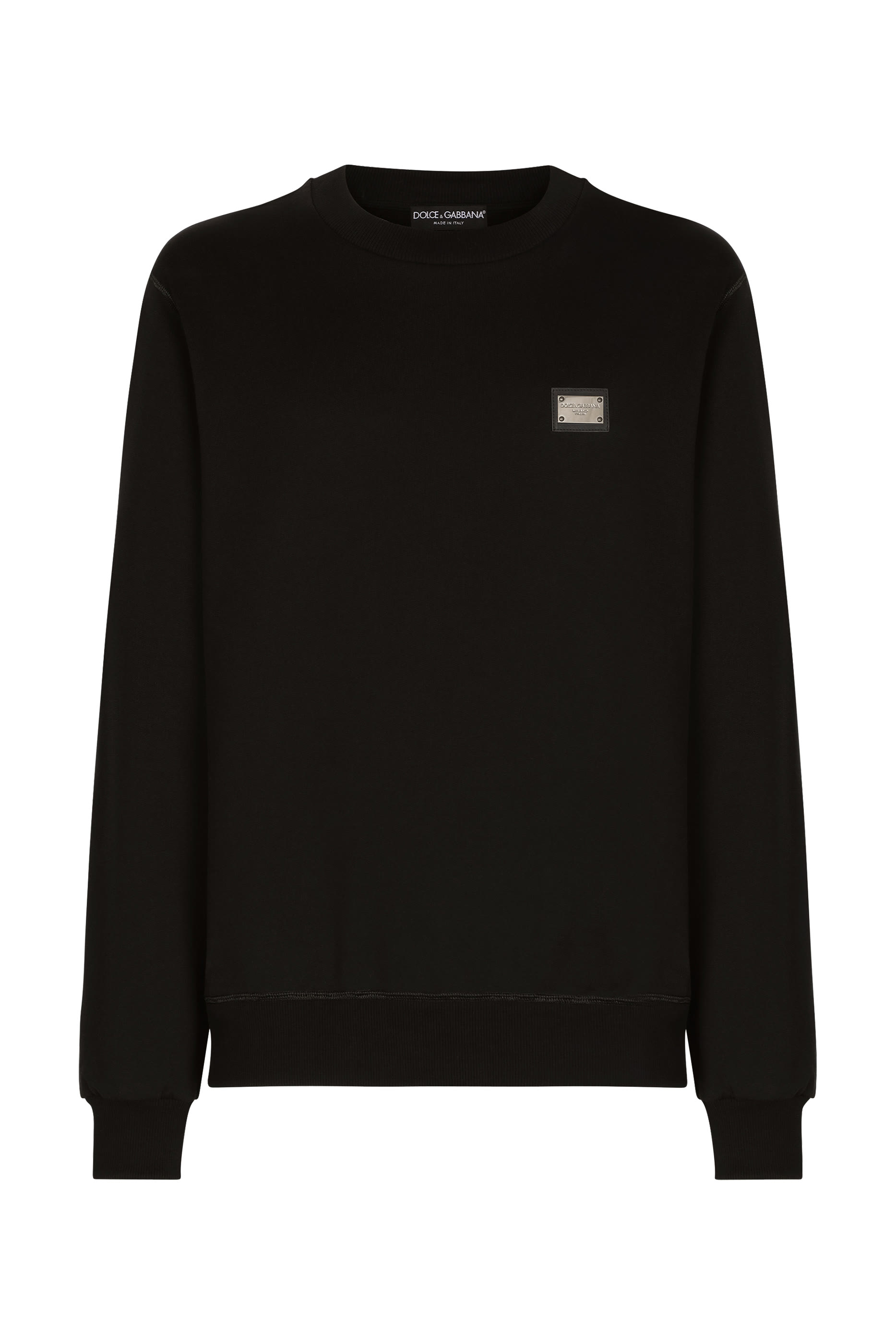 Jersey Sweatshirt with Branded Tag