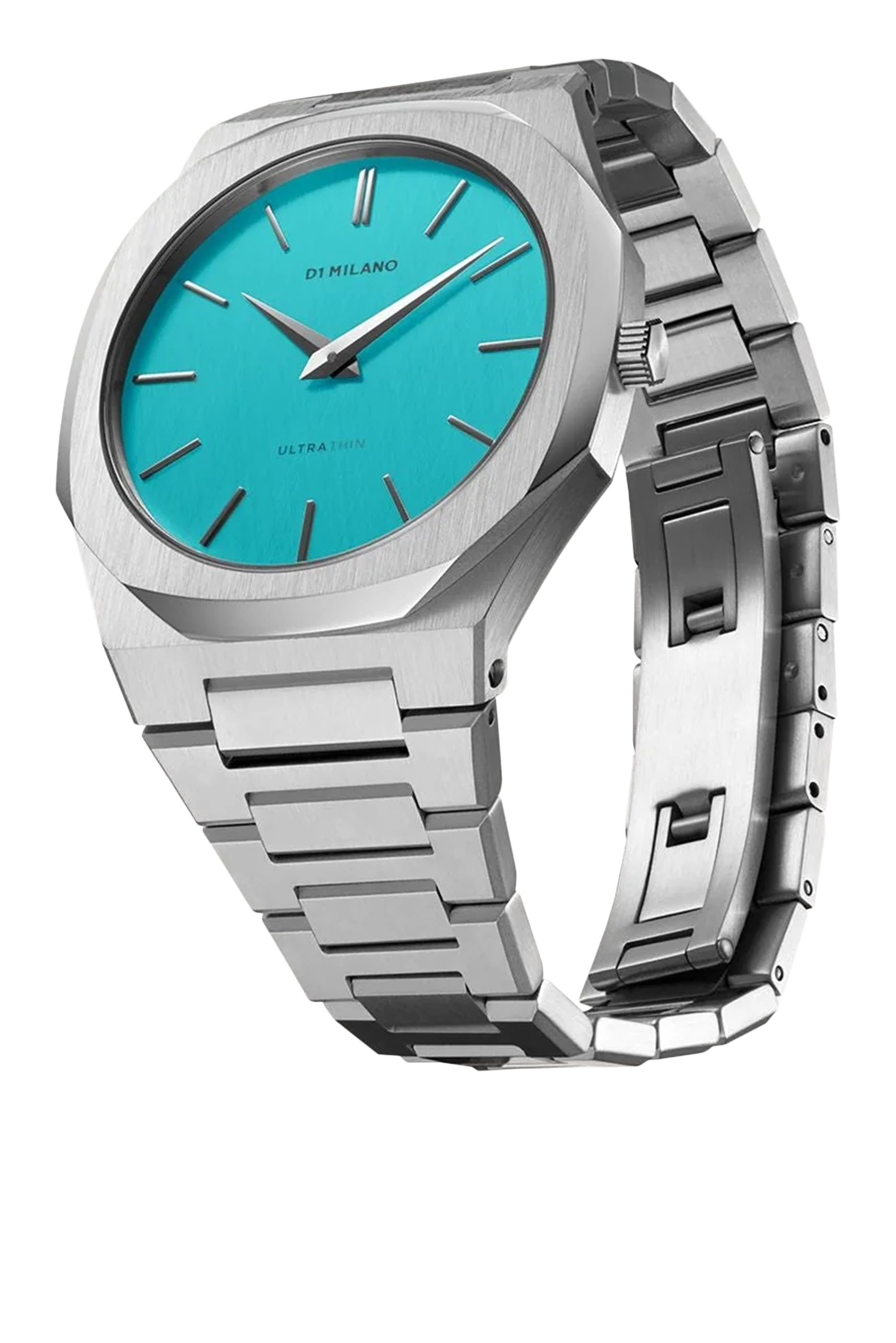 Ultra Thin Light Blue Watch 