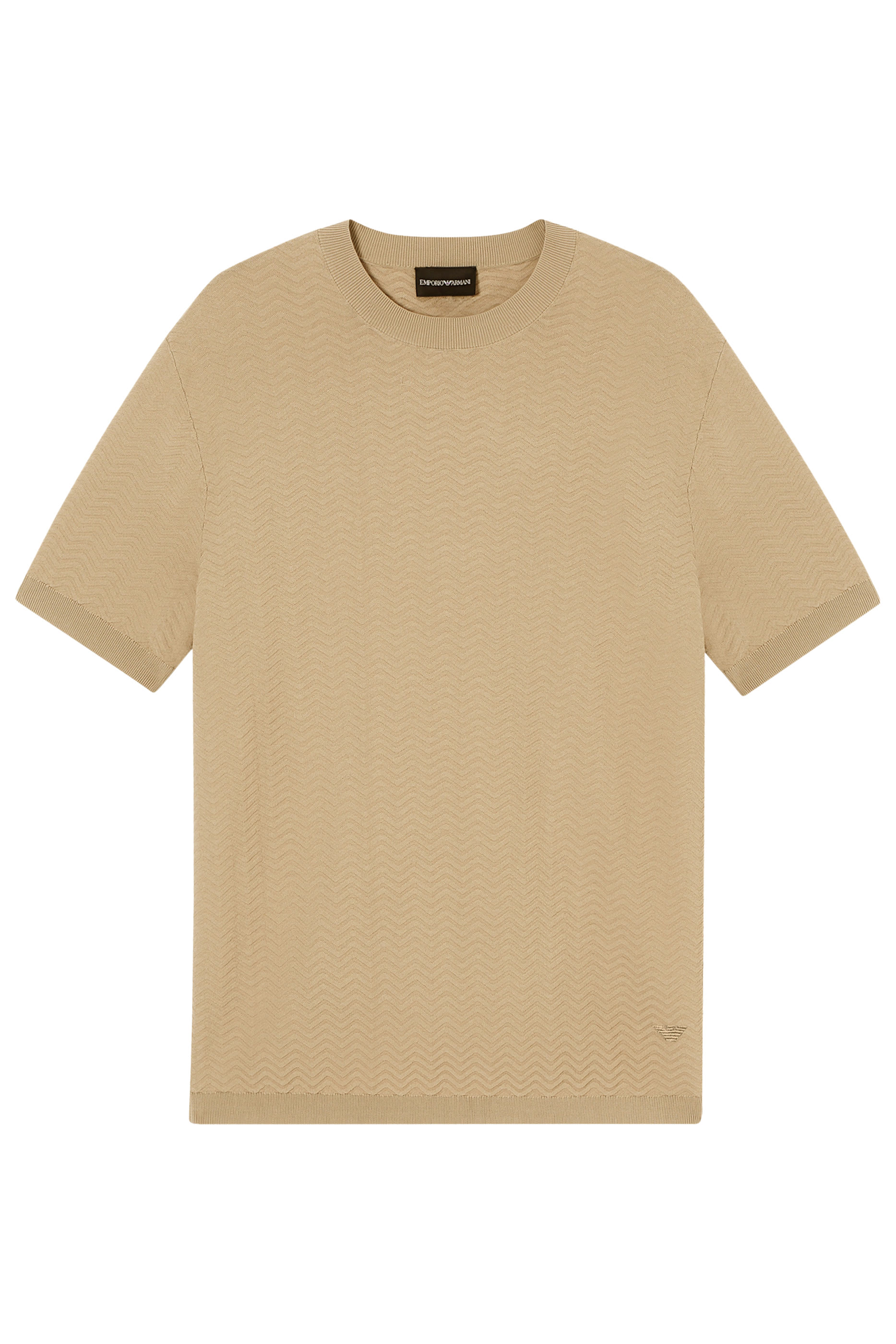 ASV Viscose-Blend Chevron-Stitch Jumper