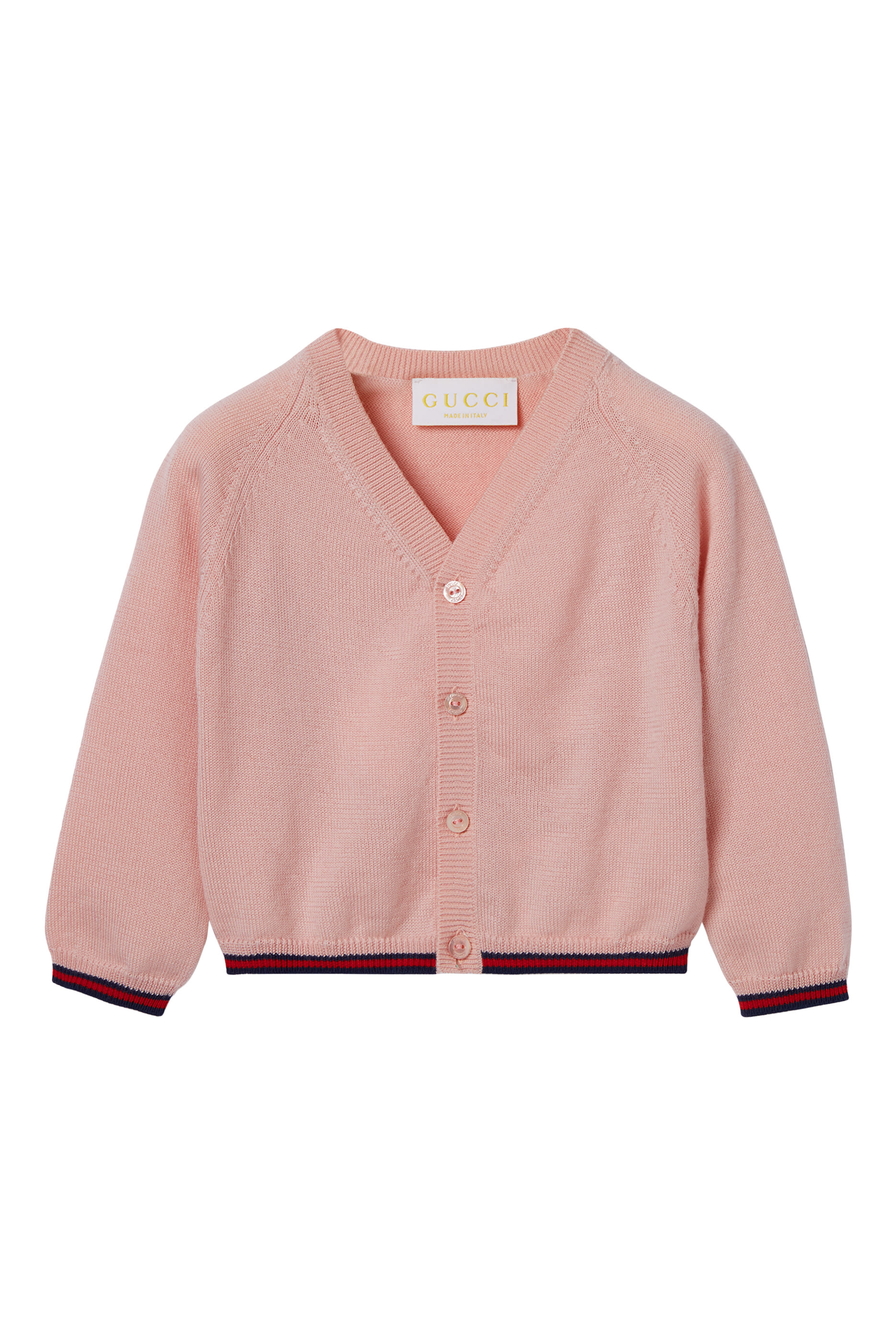 Kids Logo Web Wool Cardigan