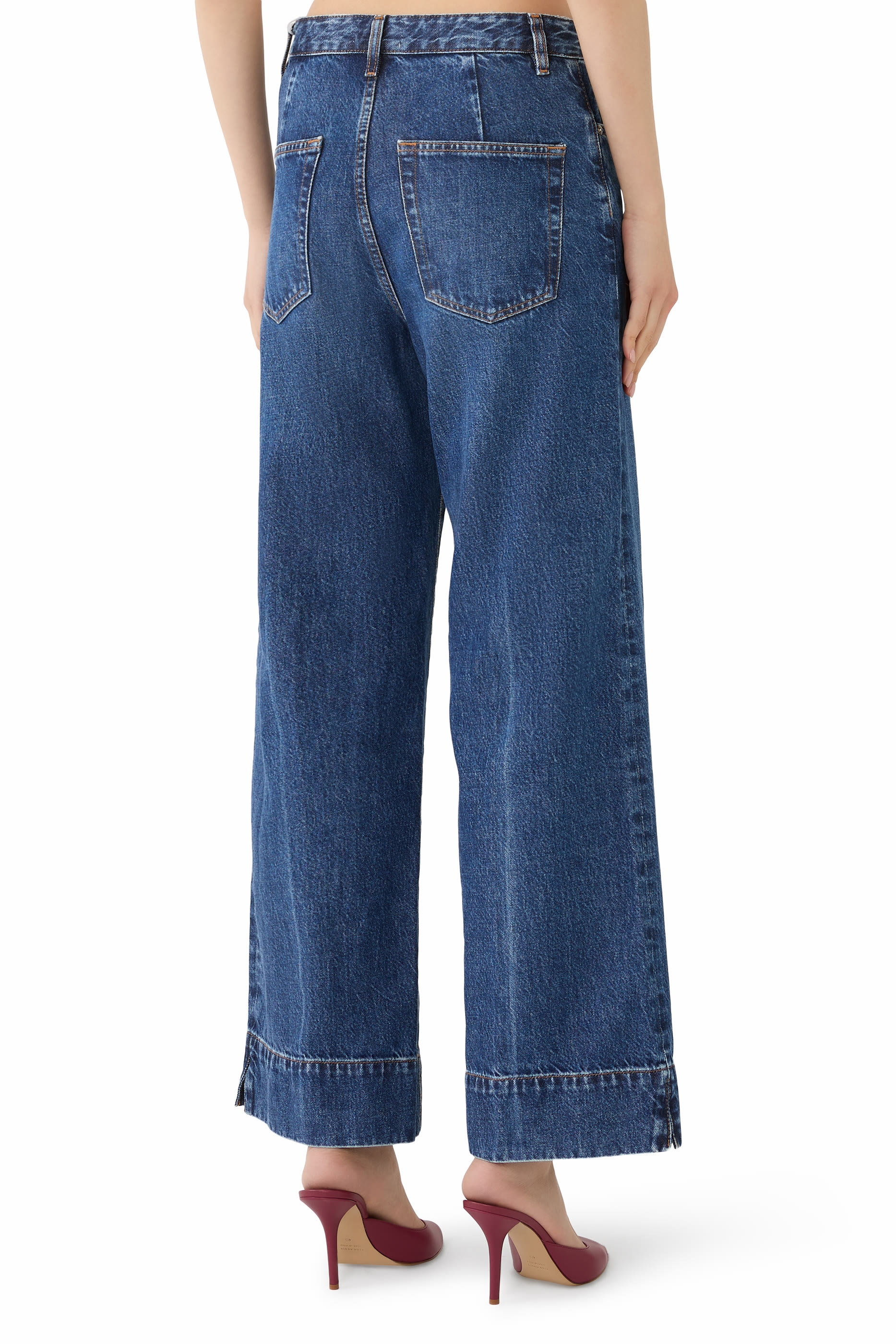 The Pixie Slice Flare Denim Jeans