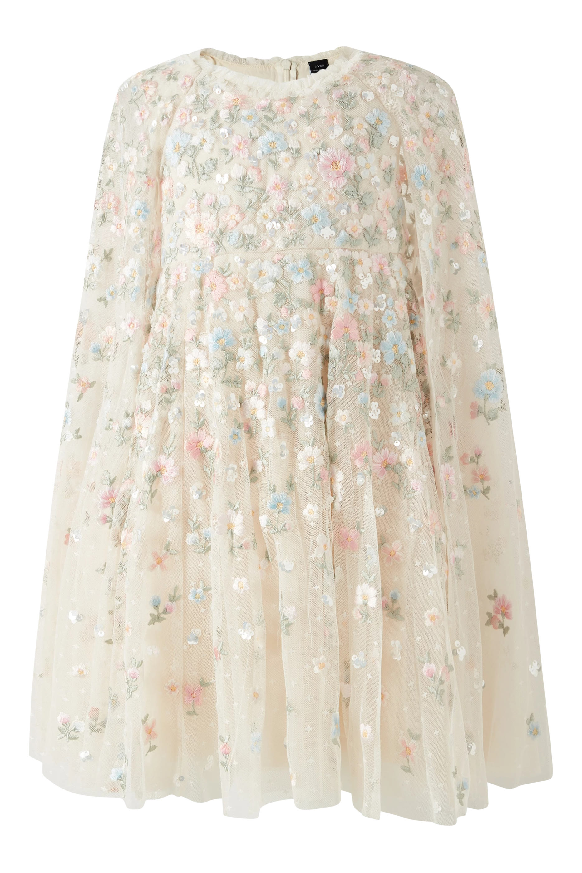 Kids Ethereal Blooms Cape Dress