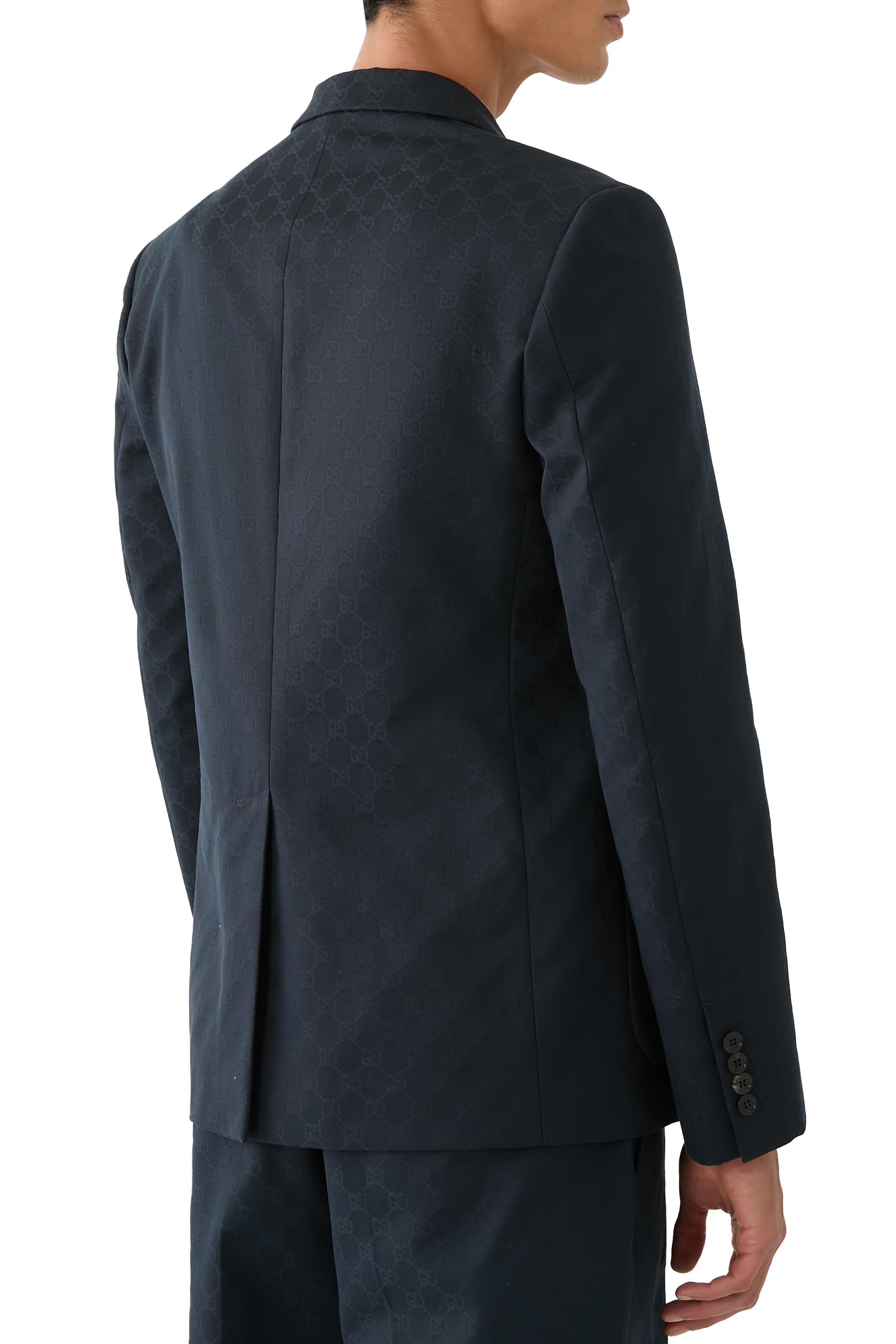 GG Cotton Gabardine Jacquard Jacket 